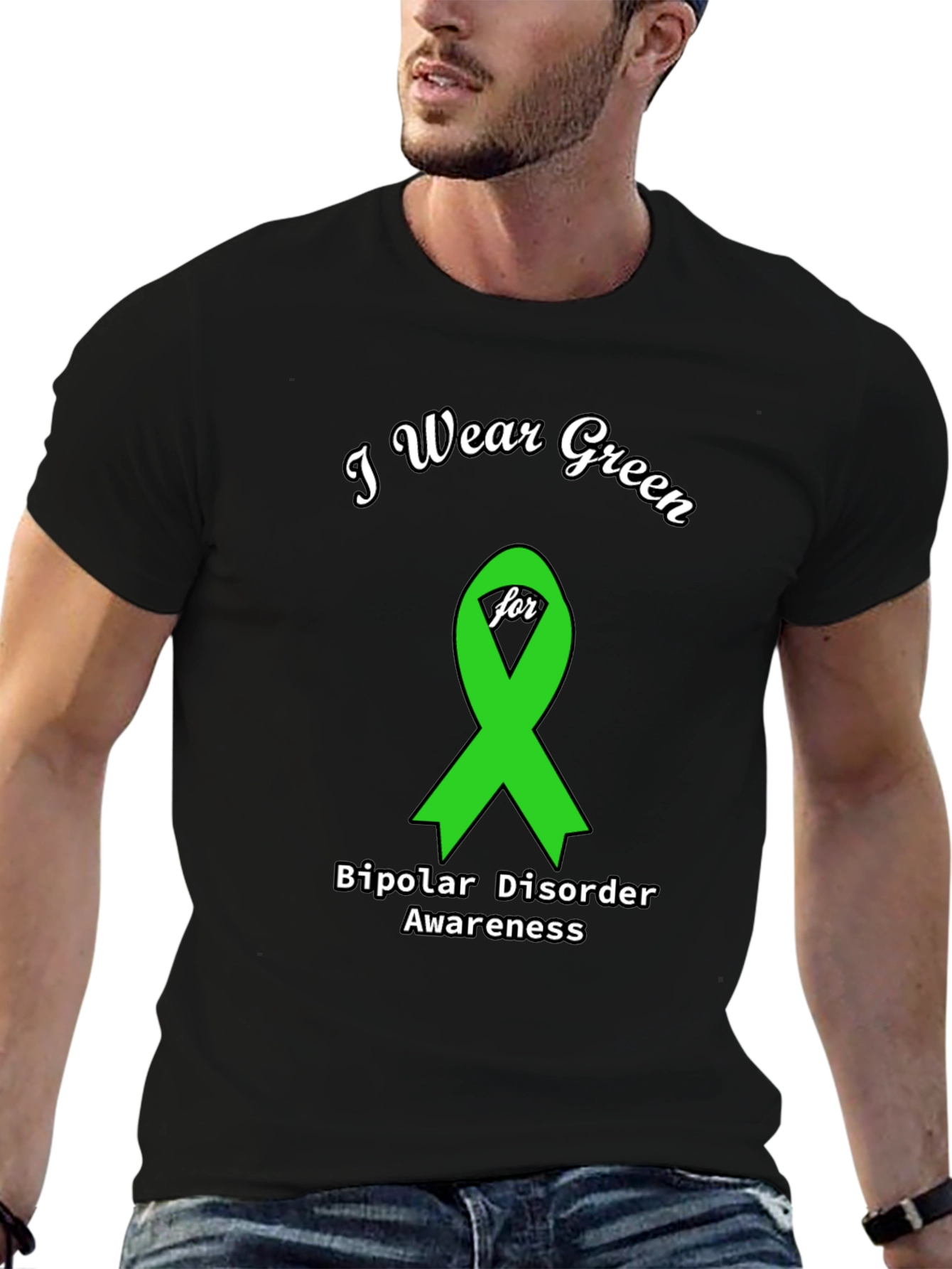 I Wear Green for Bipolar Awareness T-Shirt