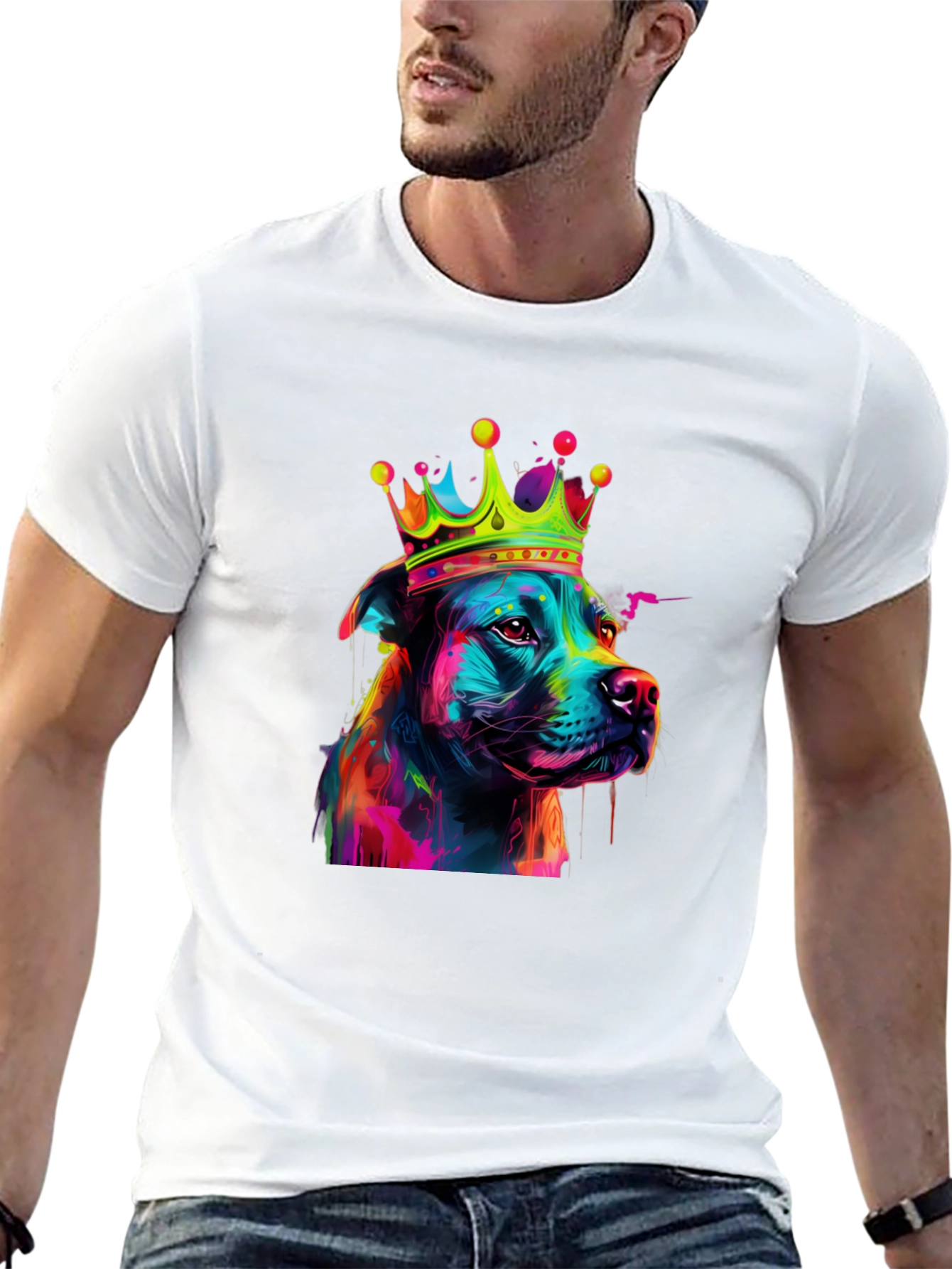 Dog King Graphic T-Shirt
