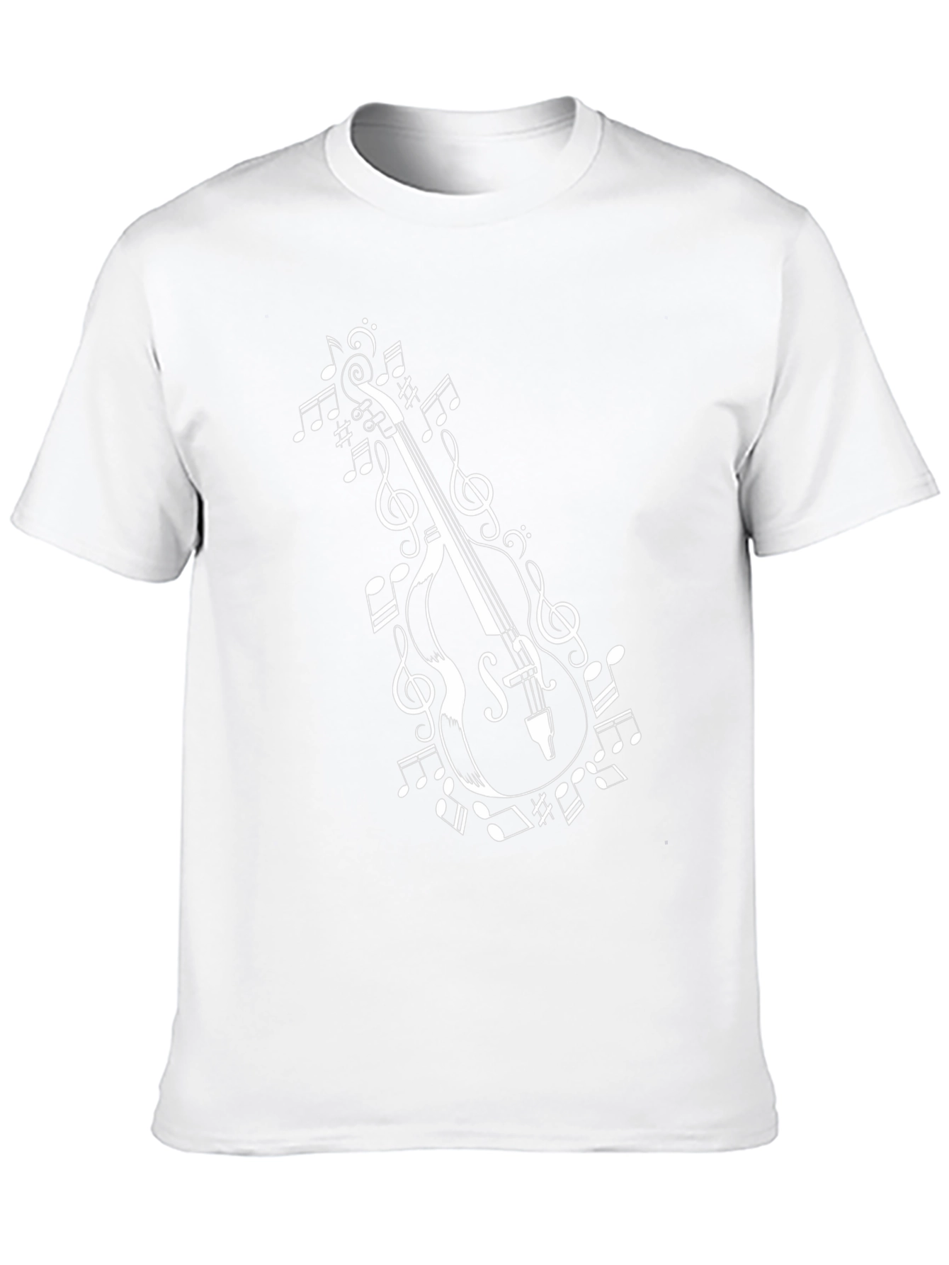 Musical Bass T-Shirt - Black Cotton Tee