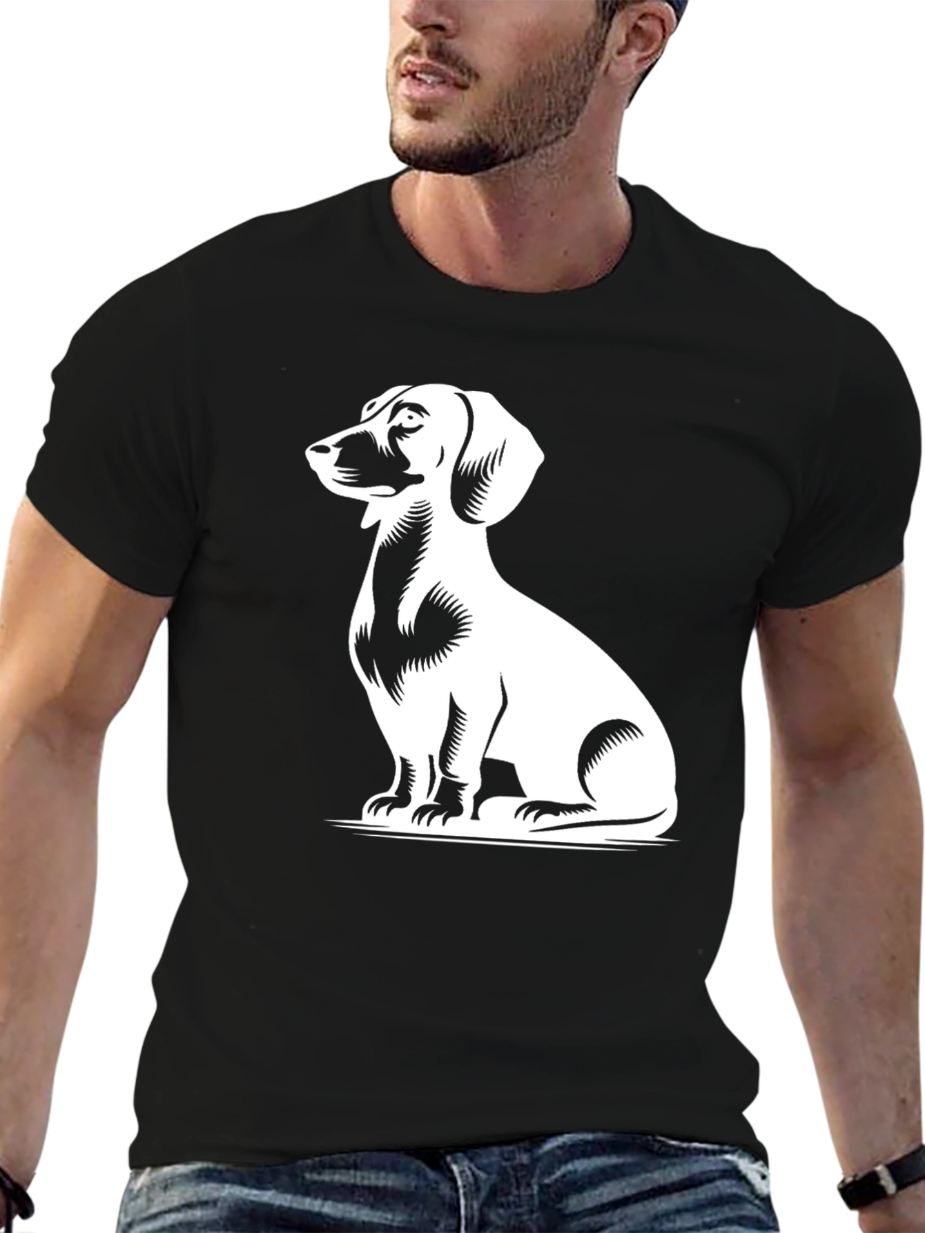 Dachshund Graphic Tee - Stylish Dog Lover Shirt
