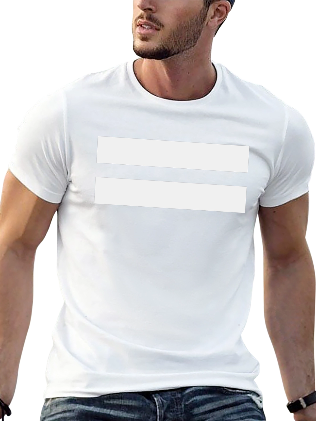 Bold Black T-Shirt with White Equality Symbol