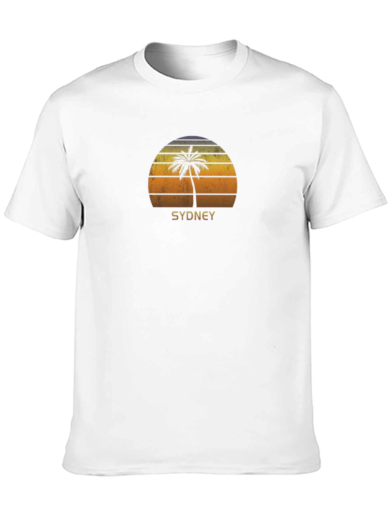 Sydney Sunset Palm Tree Graphic T-Shirt