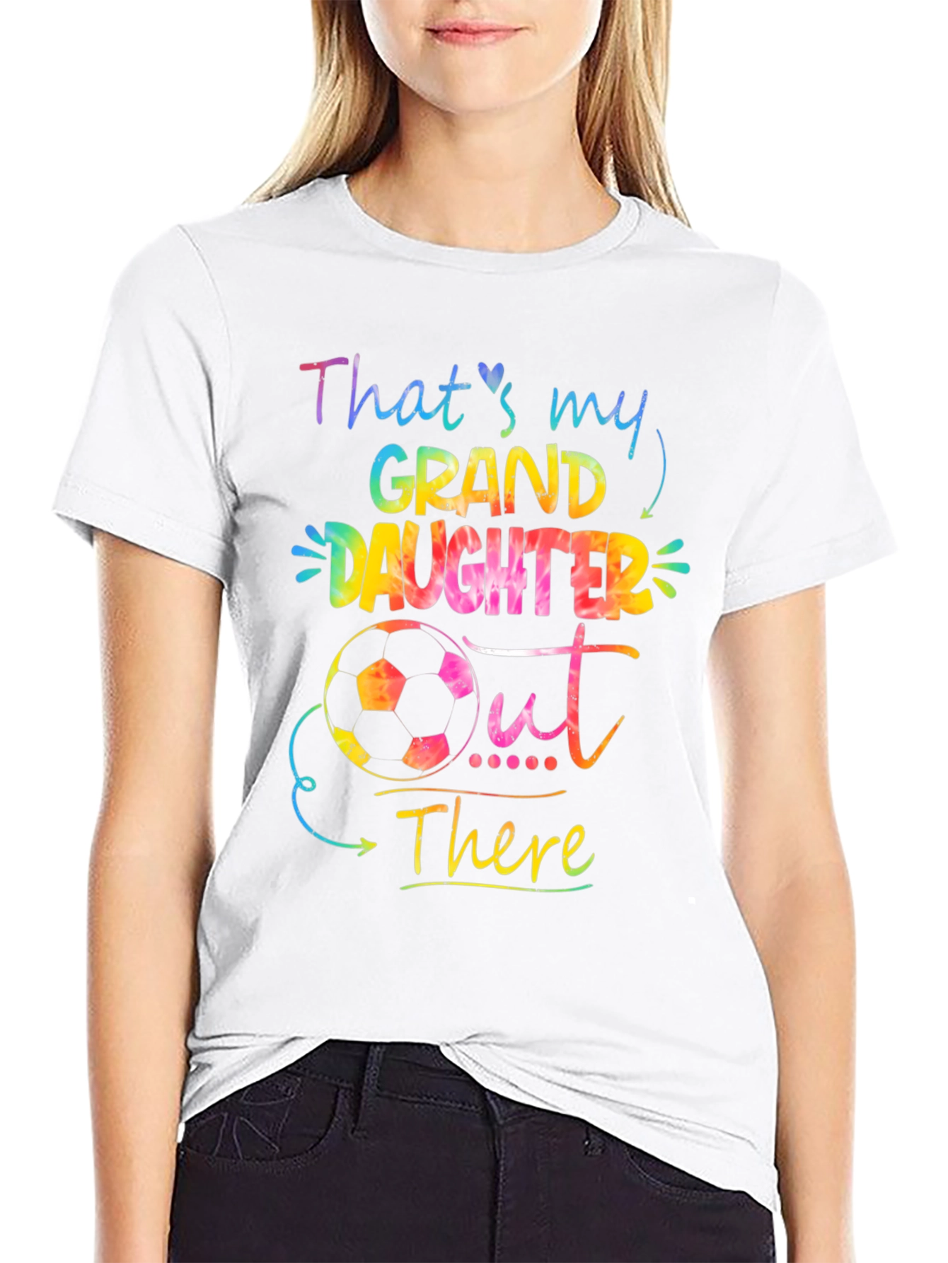 Granddaughter Soccer T-Shirt - Thats My Granddaughter Out There!