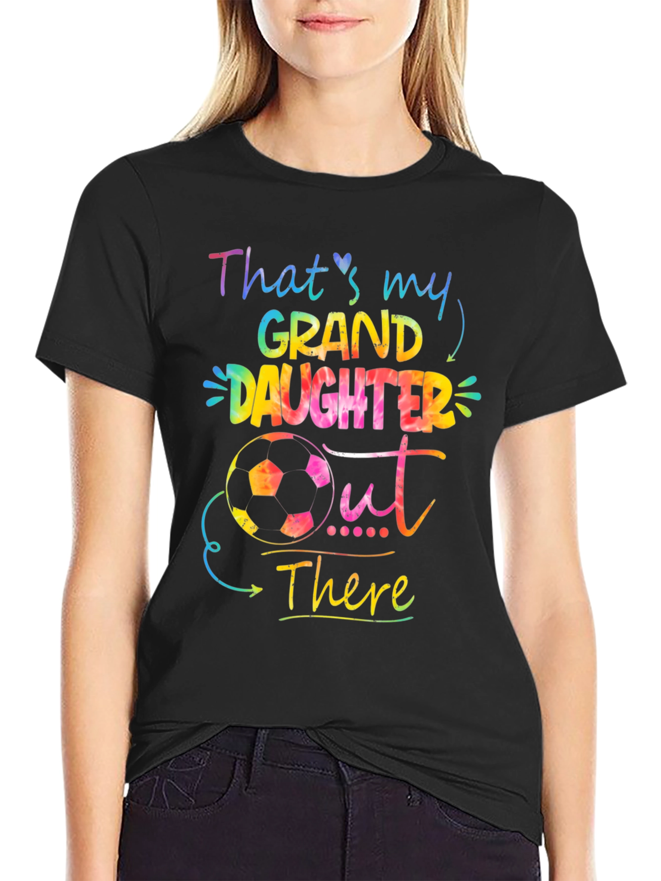 Granddaughter Soccer T-Shirt - Thats My Granddaughter Out There!