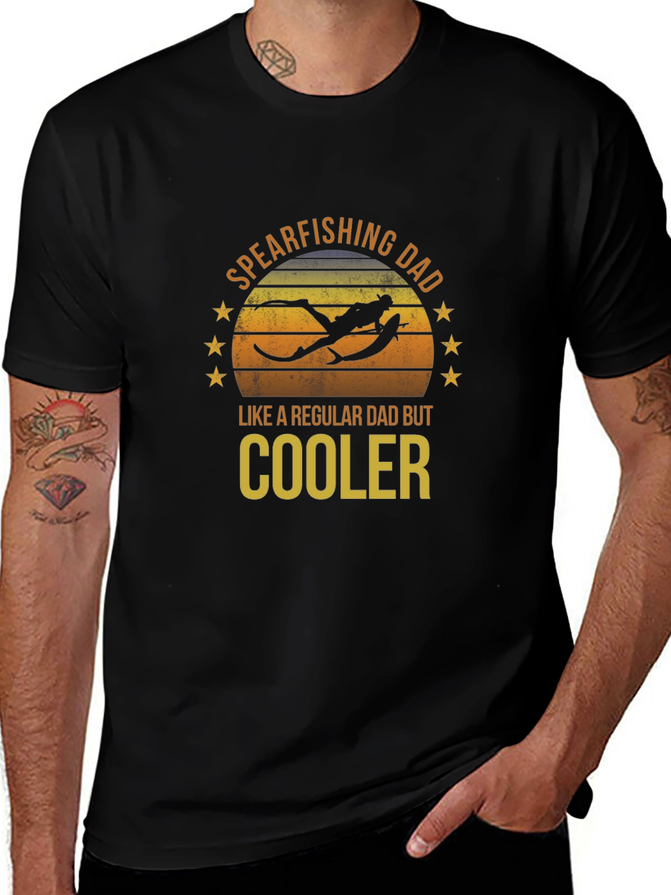 Spearfishing Dad T-Shirt - Cooler Than Regular Dads!