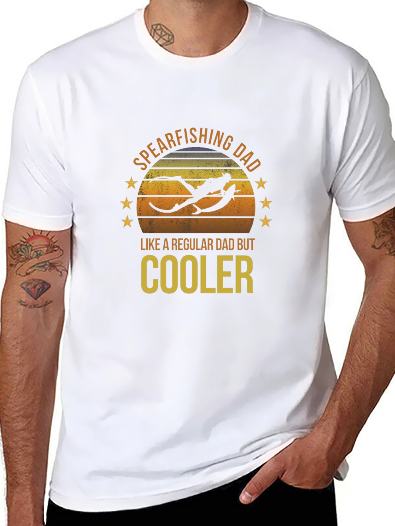 Spearfishing Dad T-Shirt - Cooler Than Regular Dads!
