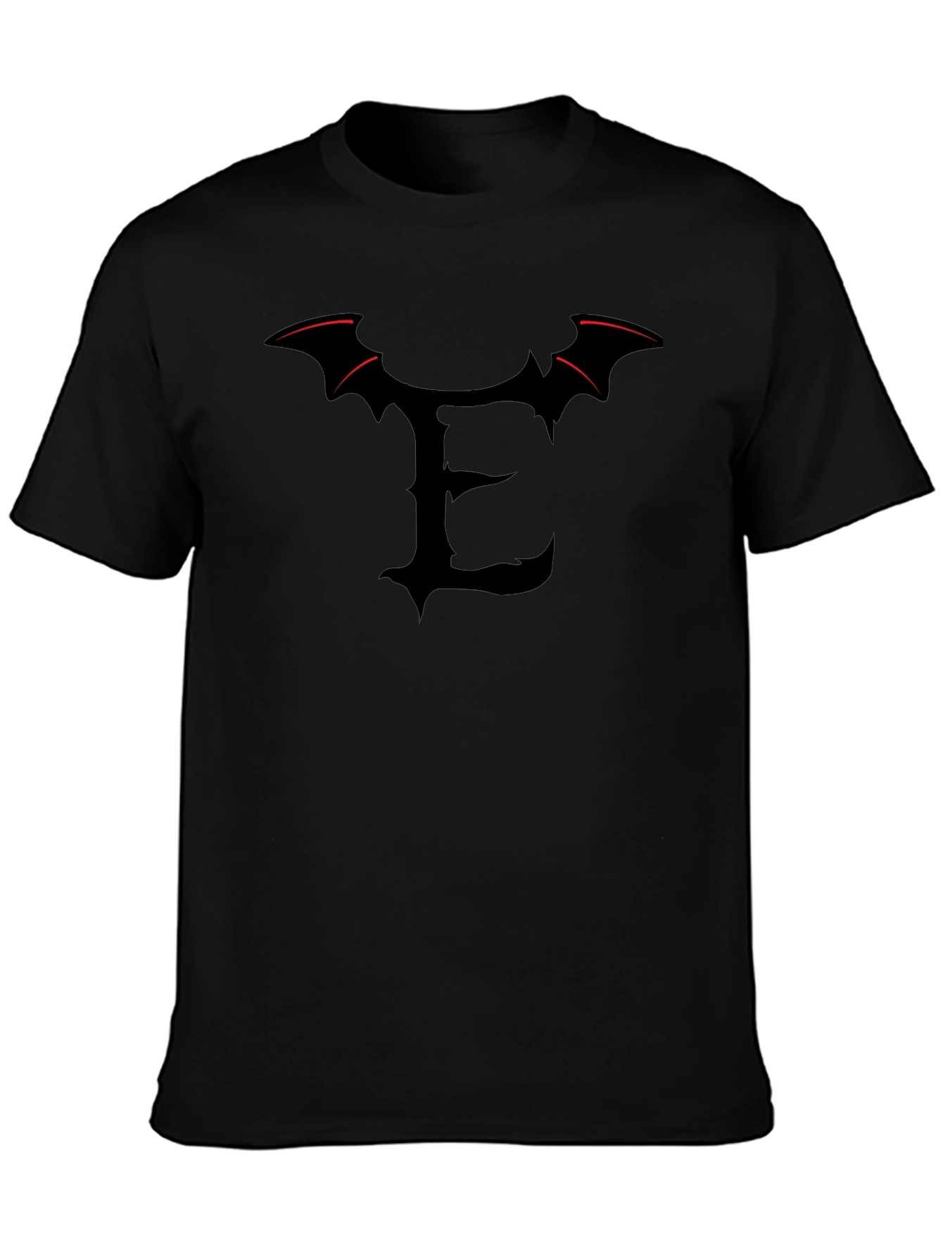 Bat Wing E Initial T-Shirt