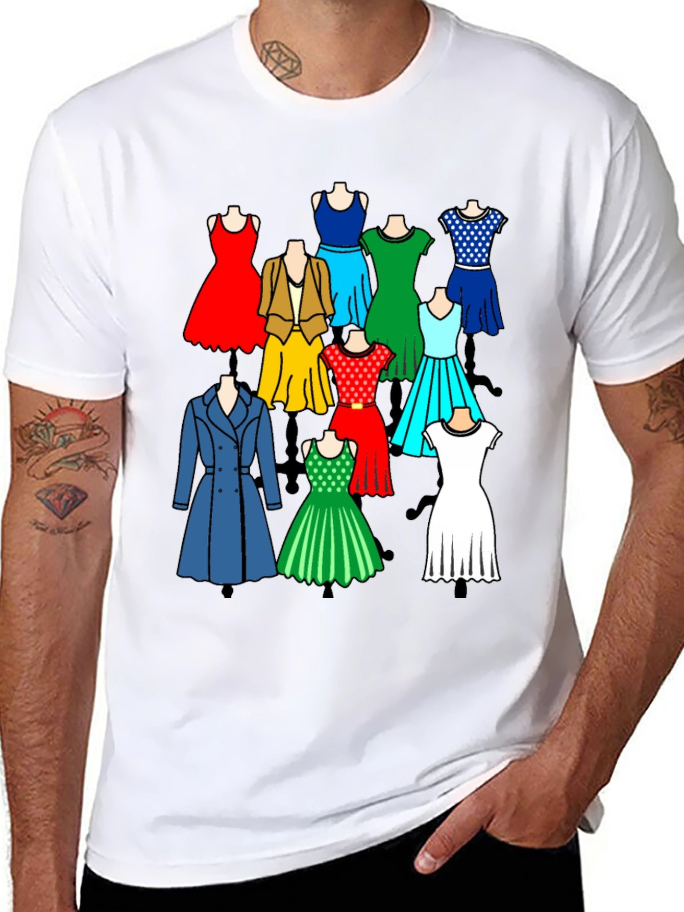 Colorful Dresses Graphic Tee