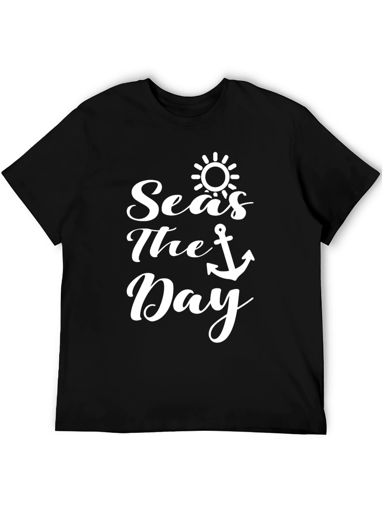 Seas The Day Graphic T-Shirt - Summer Nautical Theme