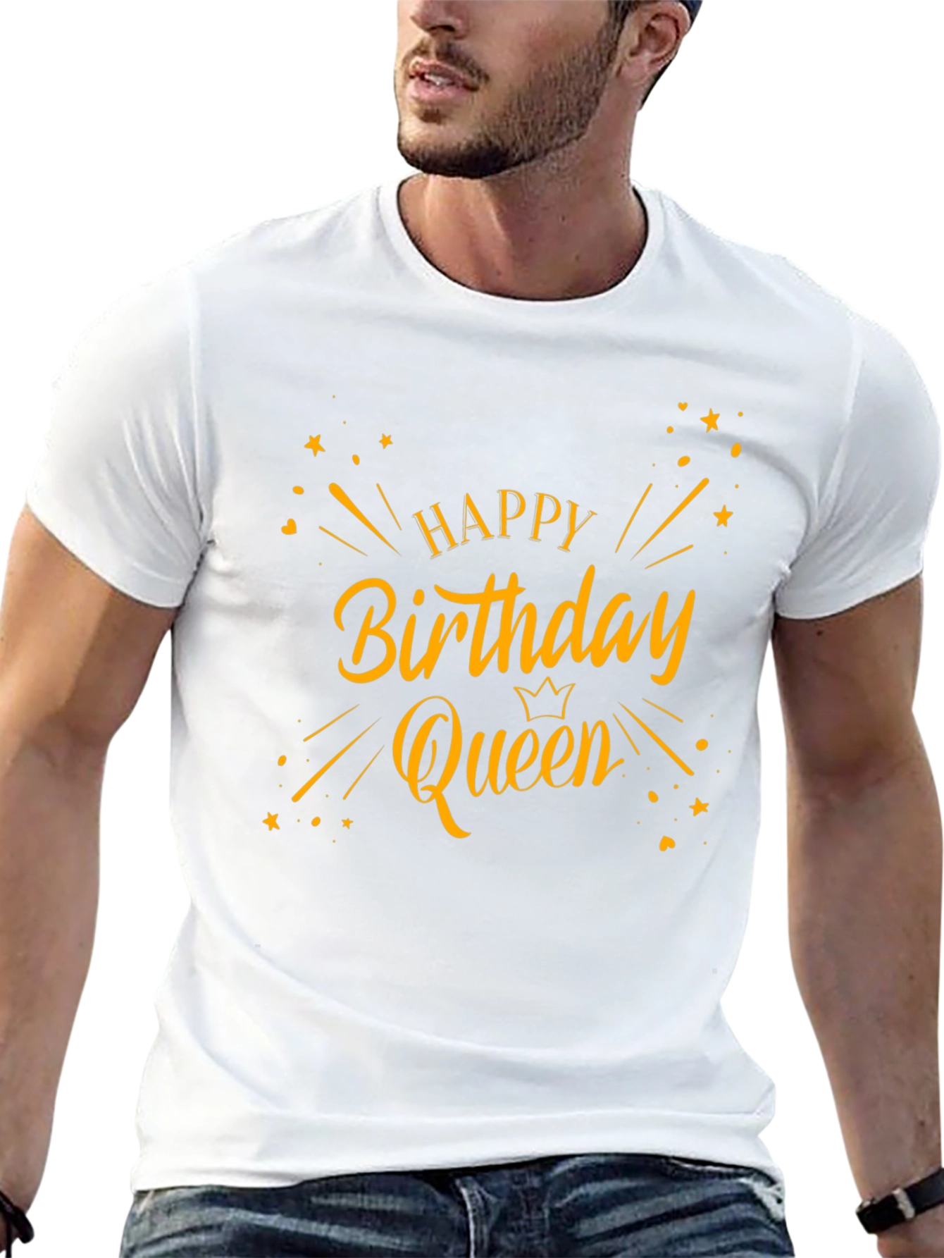 Happy Birthday Queen Black T-Shirt