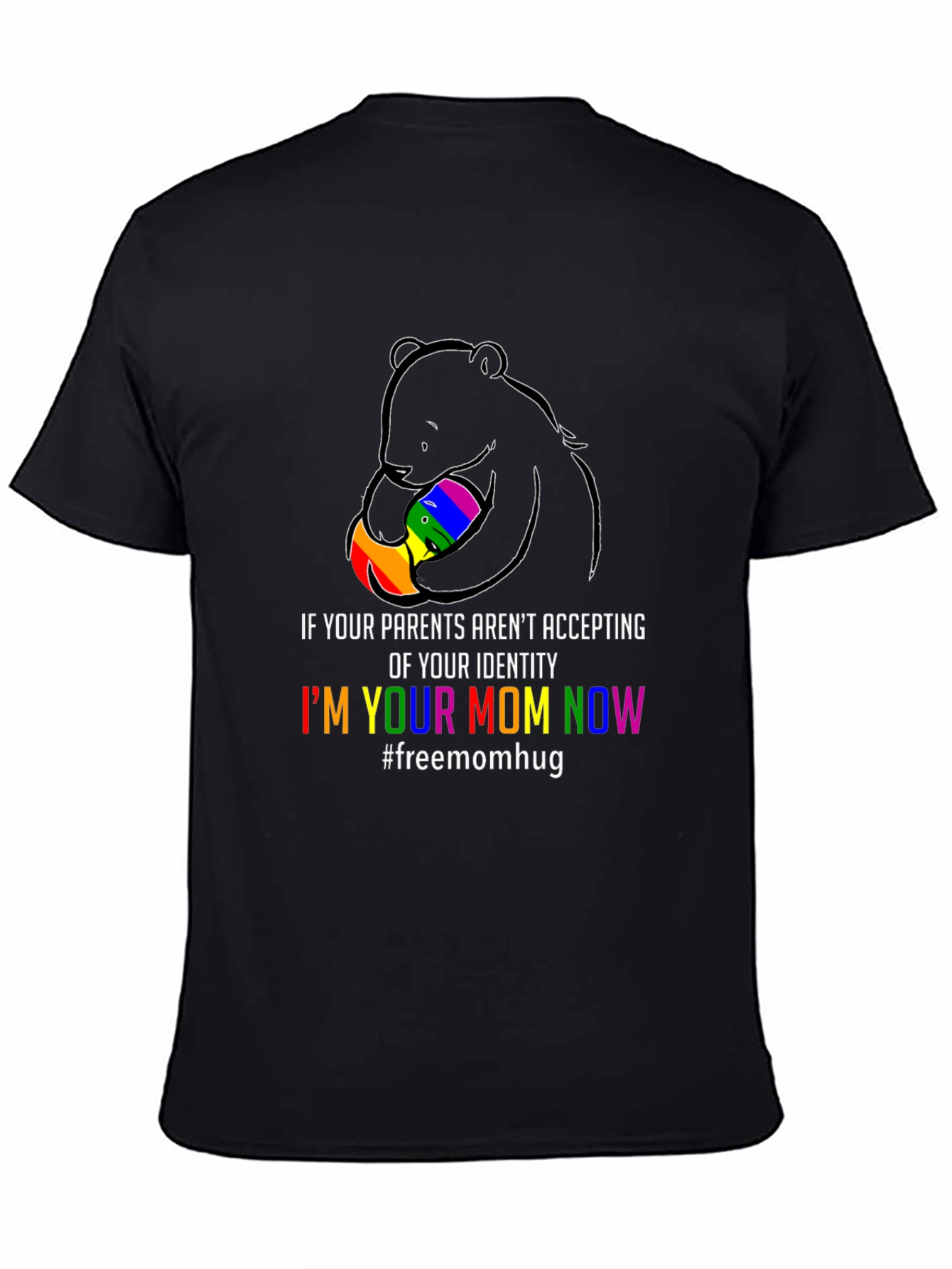 Supportive Mom LGBTQ+ Pride Bear T-Shirt