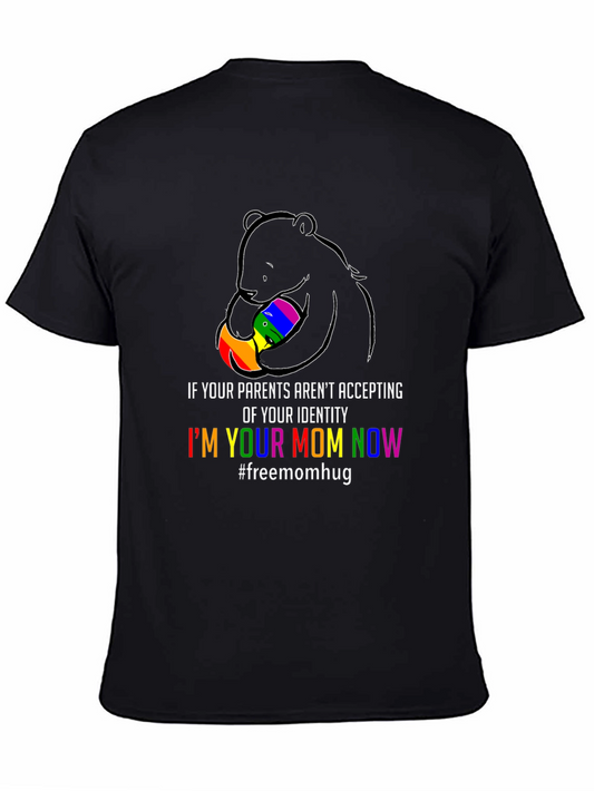 Supportive Mom LGBTQ+ Pride Bear T-Shirt