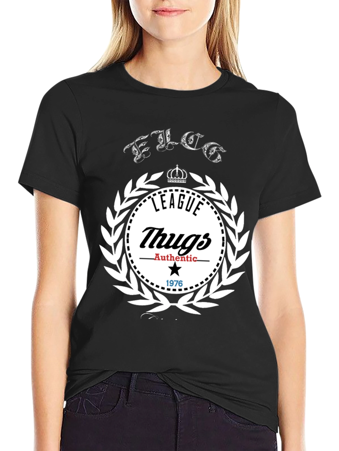 League Thugs Authentic 1976 Black T-Shirt