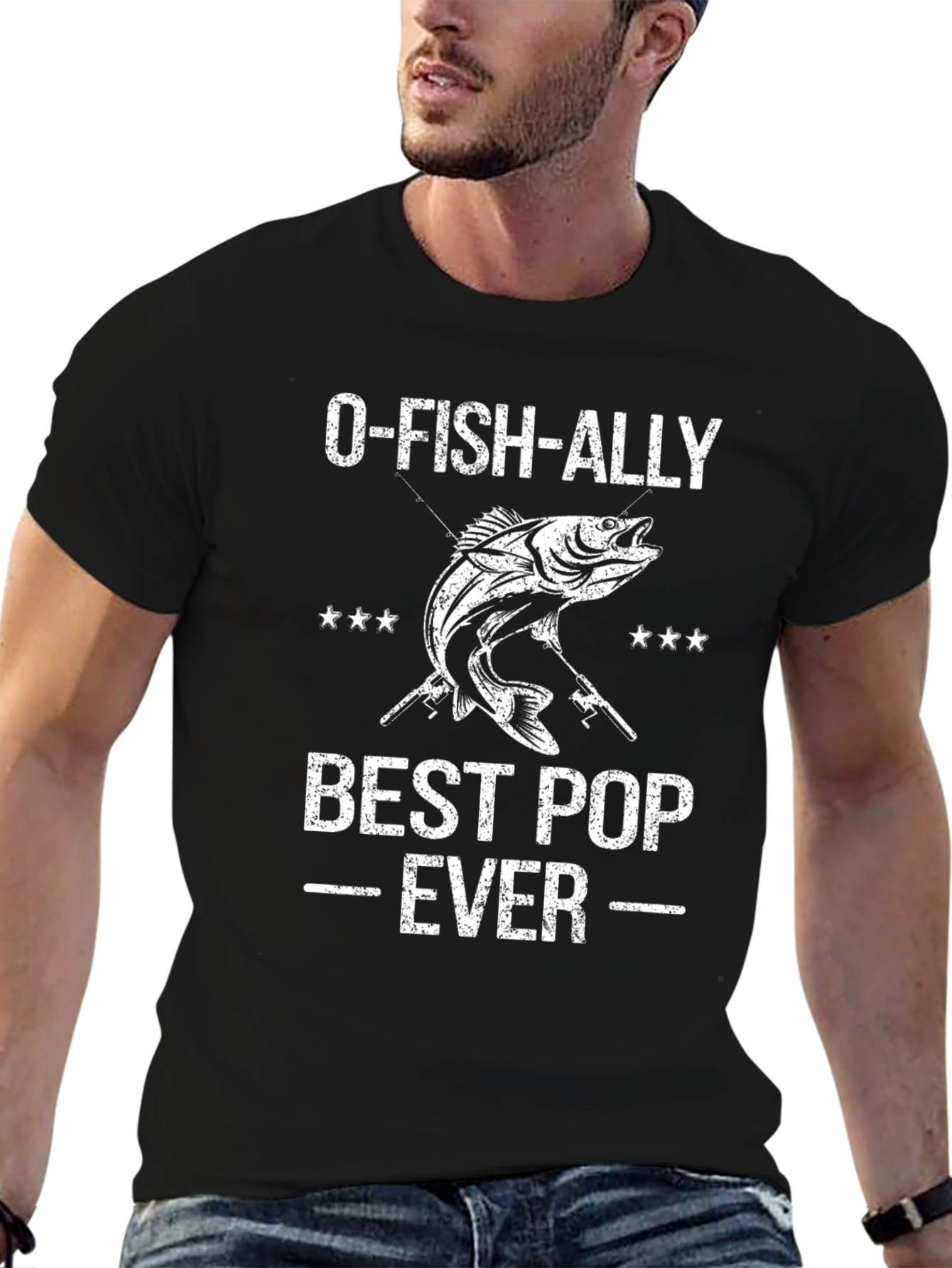 O-FISH-ALLY Best Pop Ever Black T-Shirt