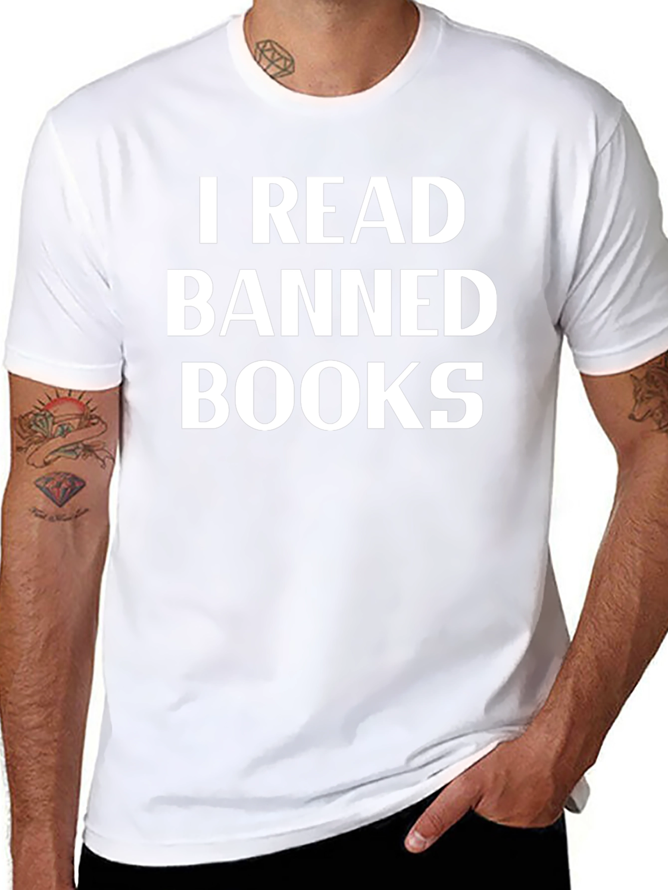 I Read Banned Books Graphic Tee - Black