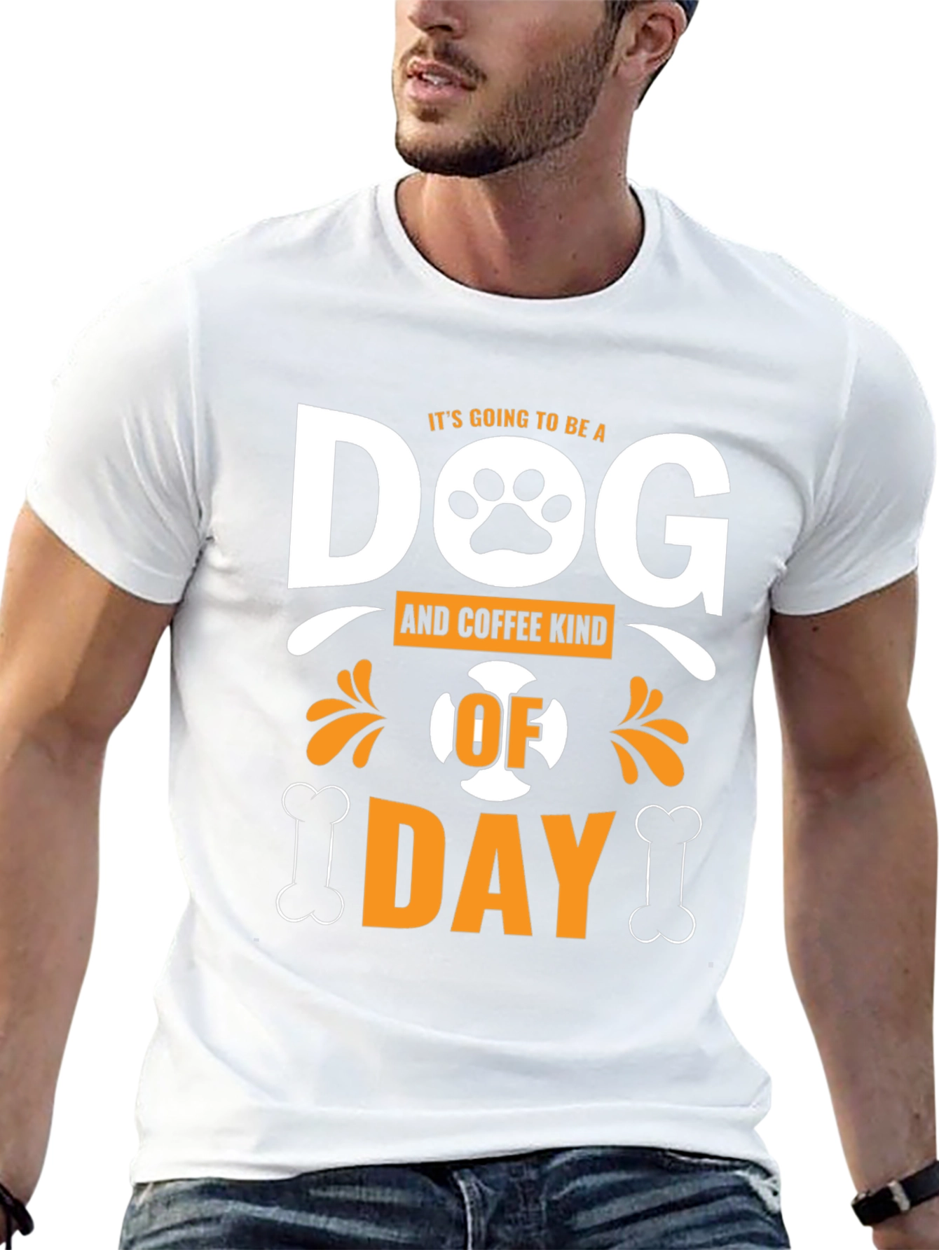 Dog & Coffee Kind of Day Graphic T-Shirt