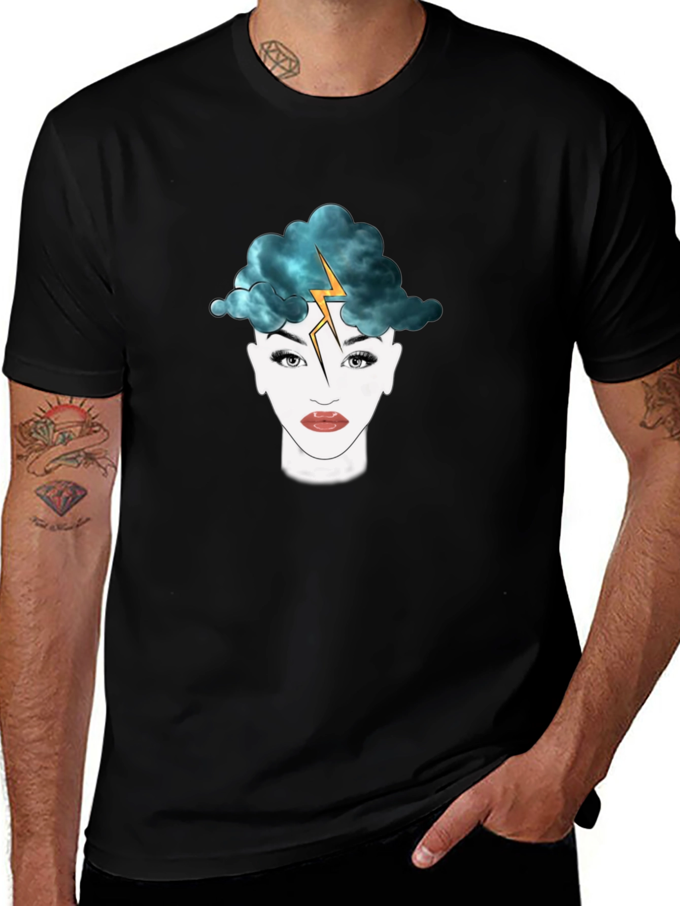 Stormy Mind T-Shirt - Unique Graphic Tee
