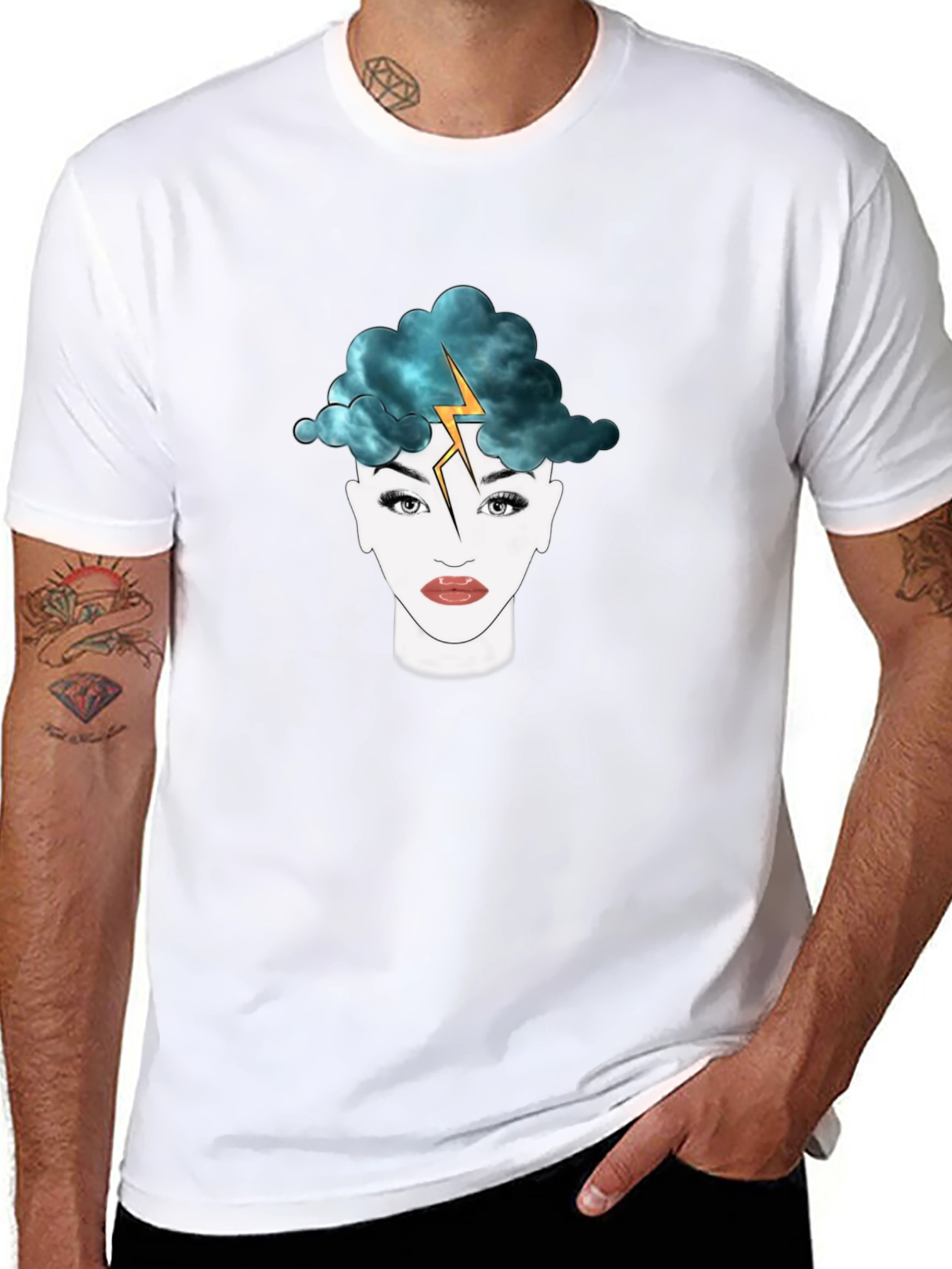 Stormy Mind T-Shirt - Unique Graphic Tee