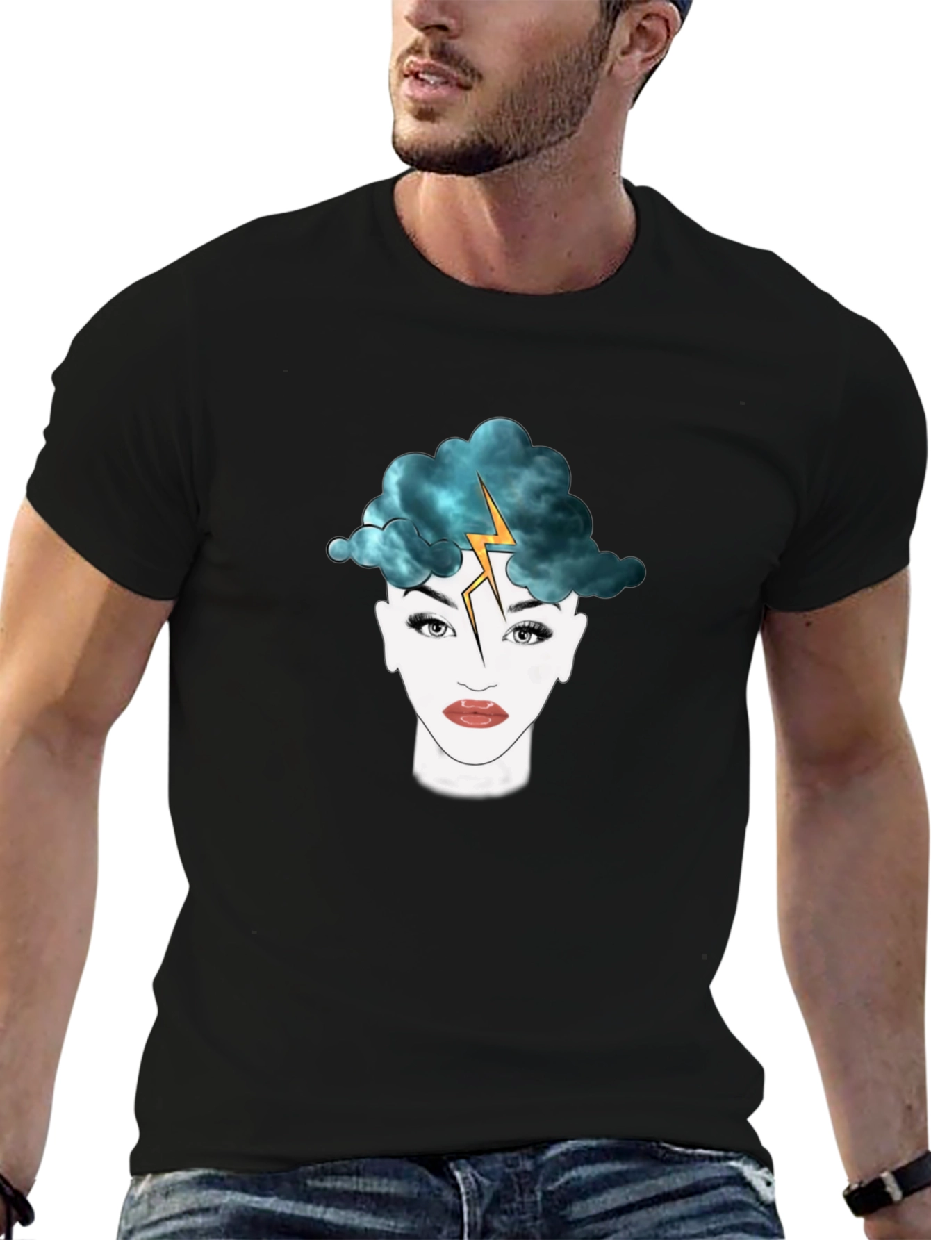 Stormy Mind T-Shirt - Unique Graphic Tee