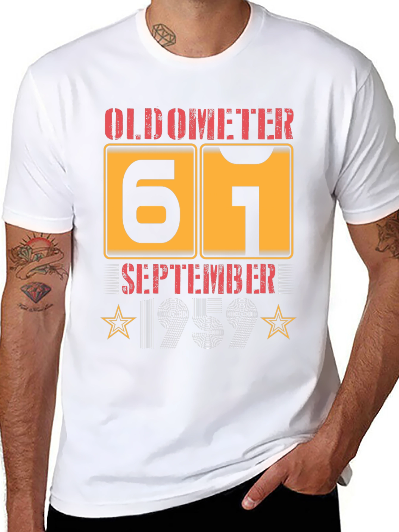 61st Birthday September 1959 Oldometer T-Shirt