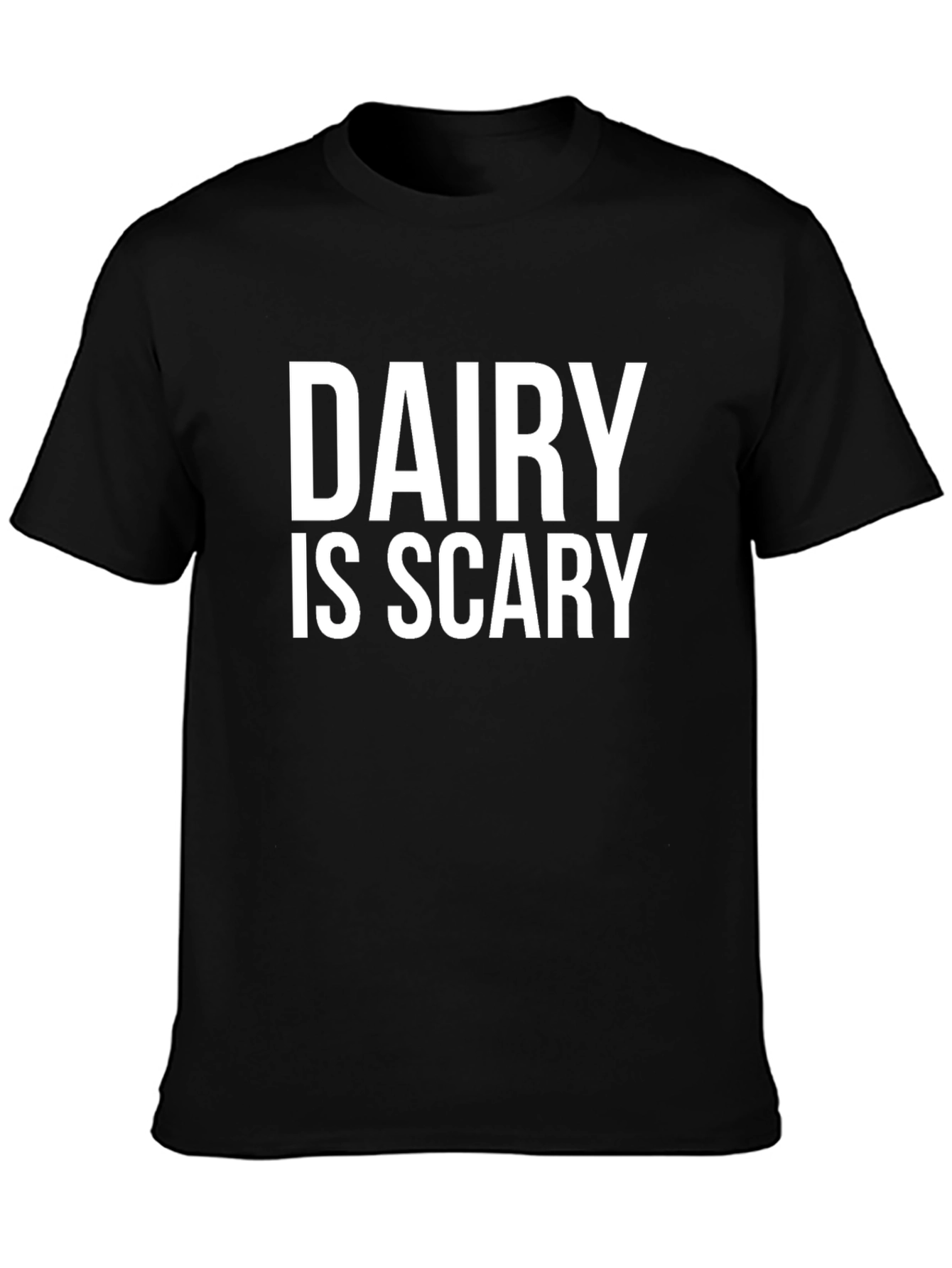 Dairy is Scary Black Graphic Tee