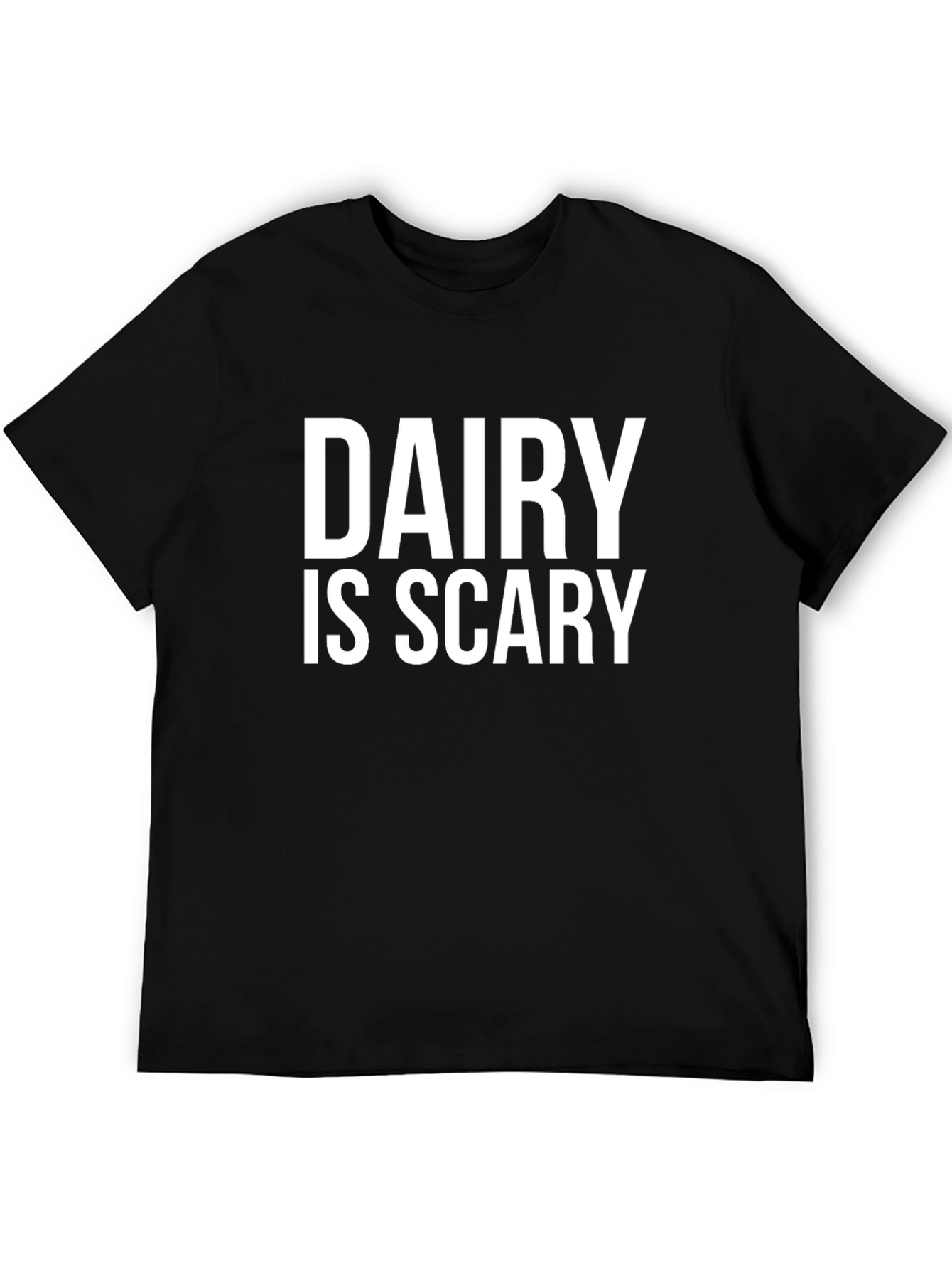 Dairy is Scary Black Graphic Tee
