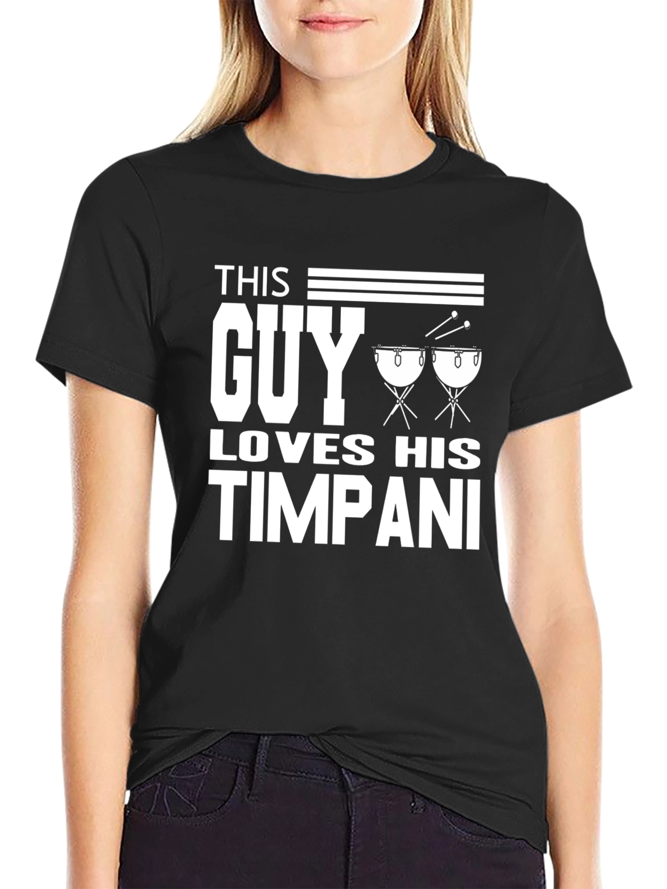 This Guy Loves His Timpani T-Shirt Percussion Music