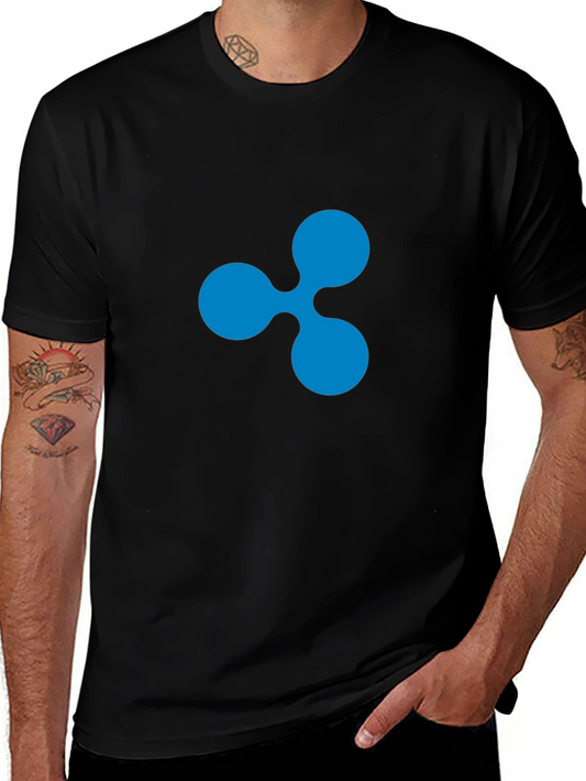 Ripple Crypto Black T-Shirt - Modern Casual Wear
