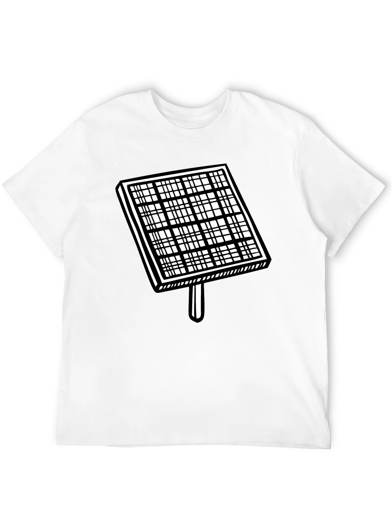 Solar Panel Graphic T-Shirt - Black Cotton Tee
