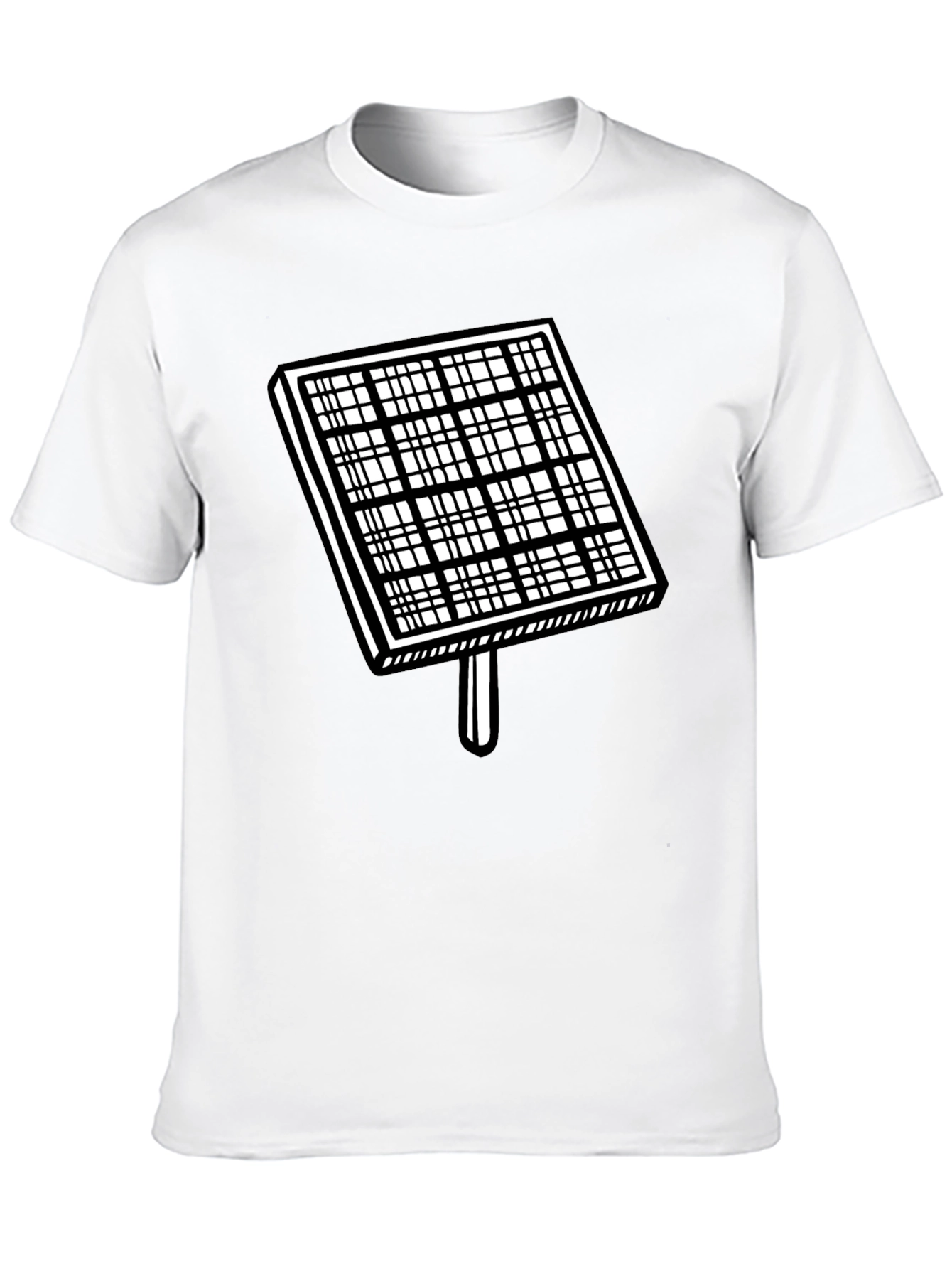 Solar Panel Graphic T-Shirt - Black Cotton Tee