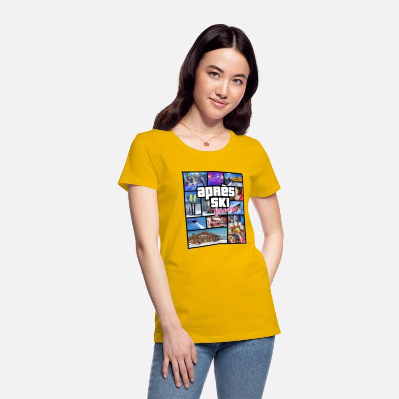 USA Apres Ski Comic Style Design