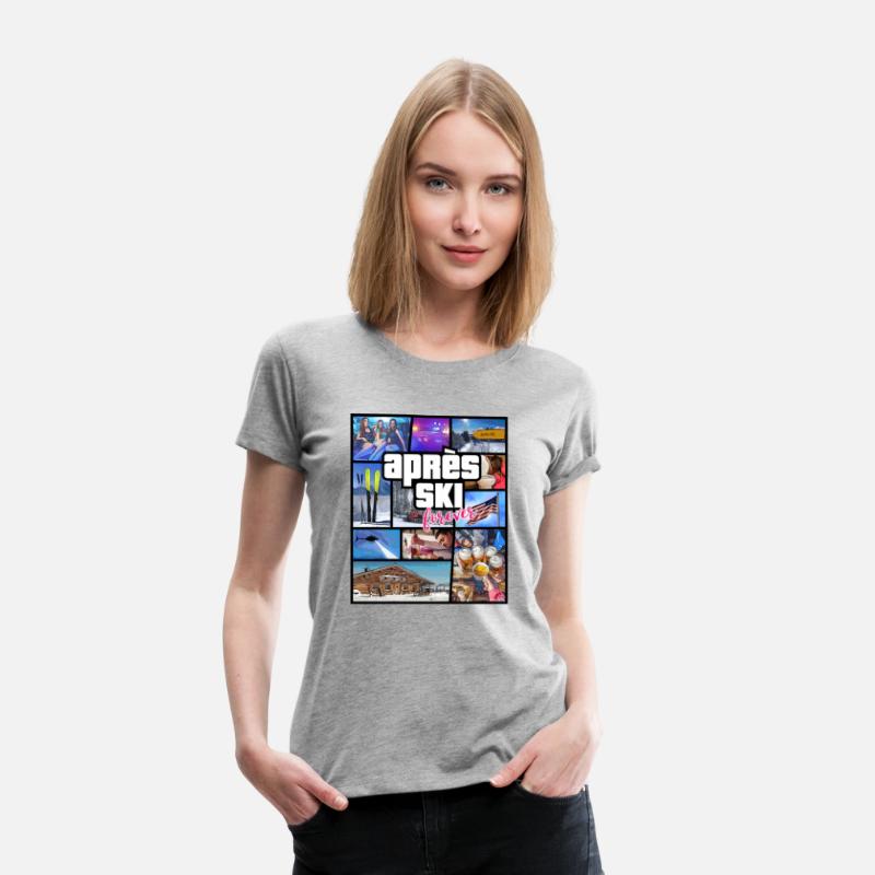 USA Apres Ski Comic Style Design
