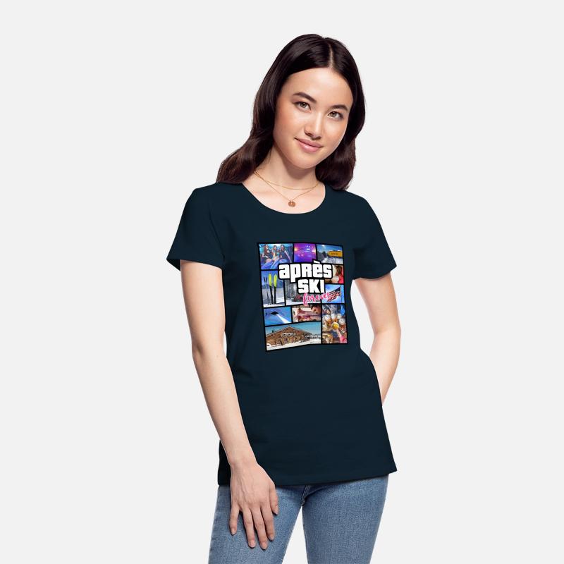 USA Apres Ski Comic Style Design