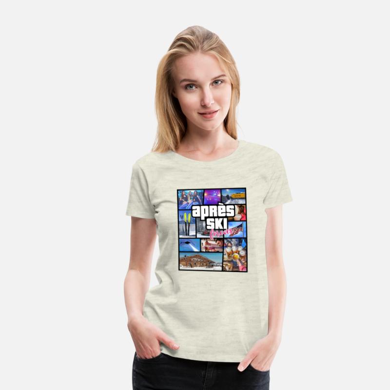 USA Apres Ski Comic Style Design