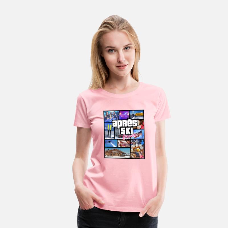USA Apres Ski Comic Style Design