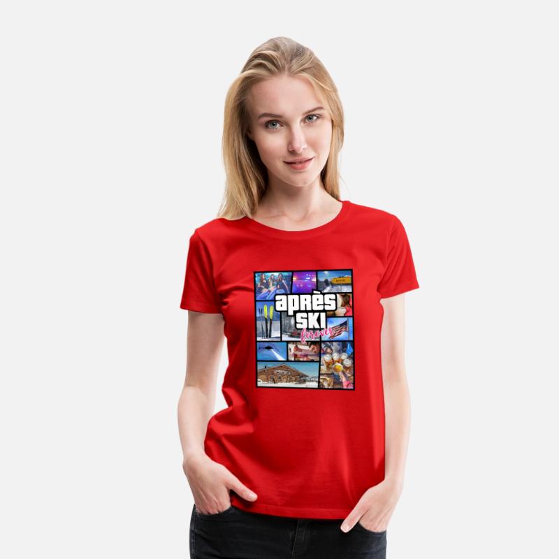 USA Apres Ski Comic Style Design