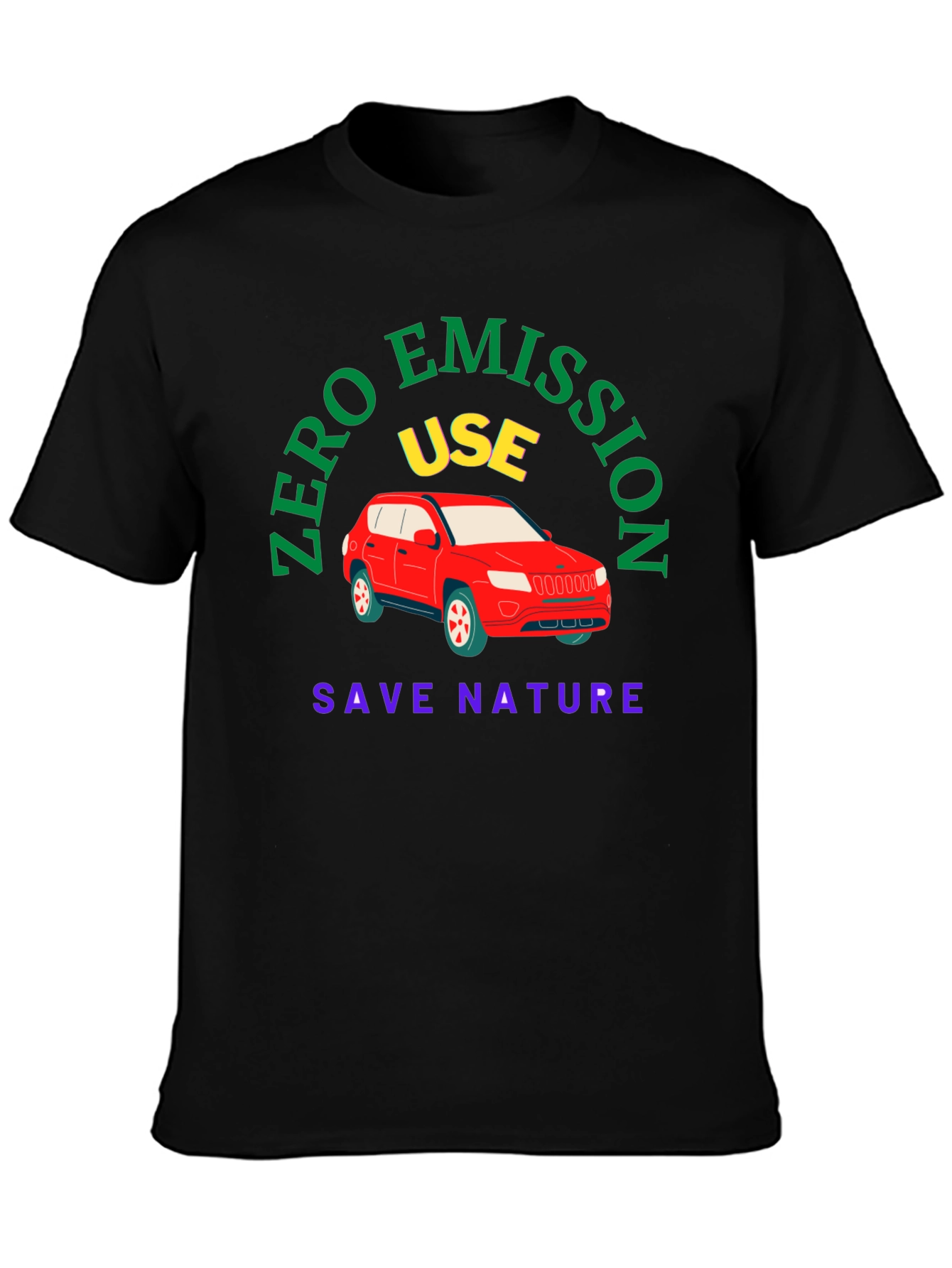 Zero Emission Tee: Save Nature Drive Electric