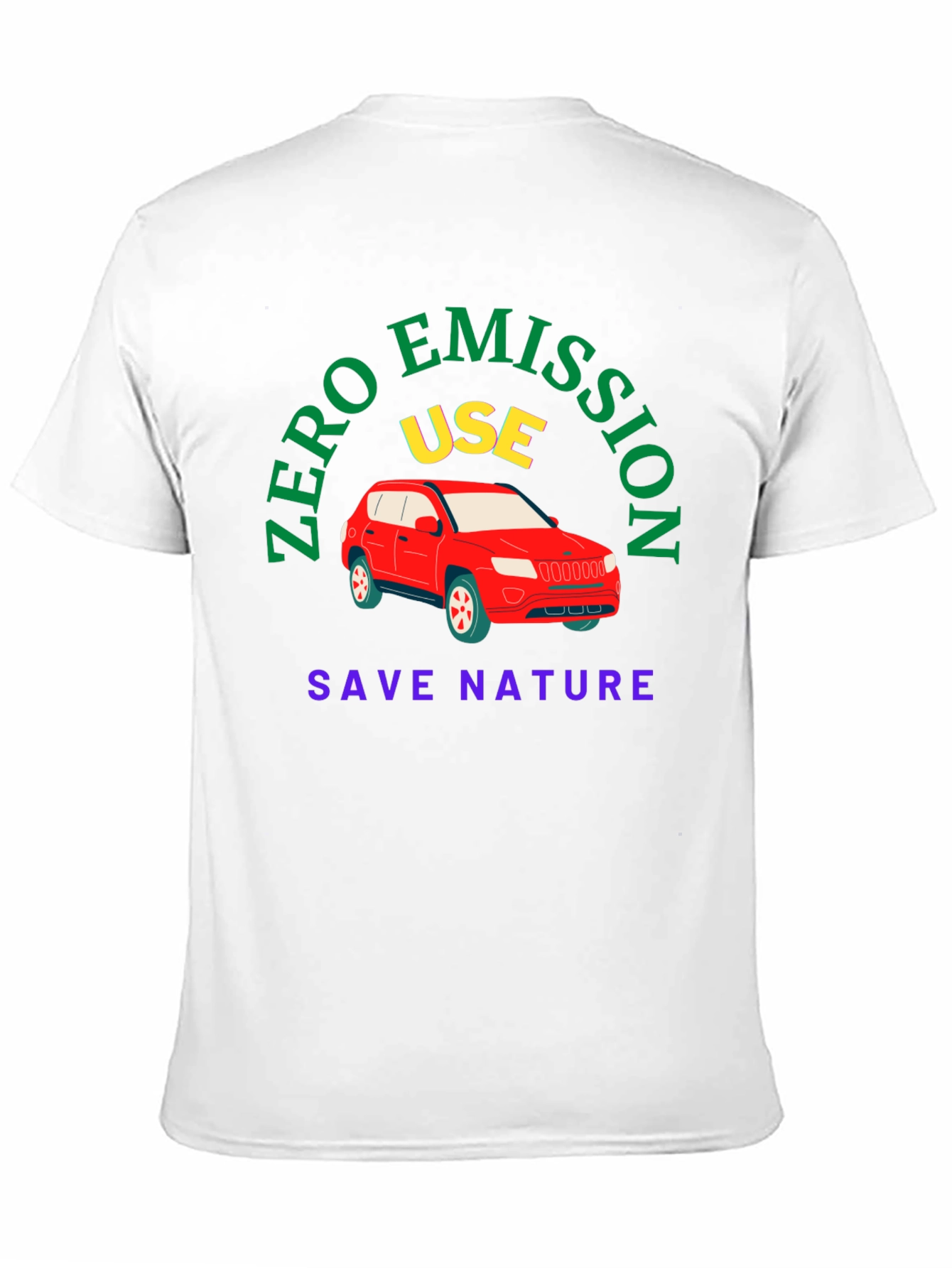 Zero Emission Tee: Save Nature Drive Electric