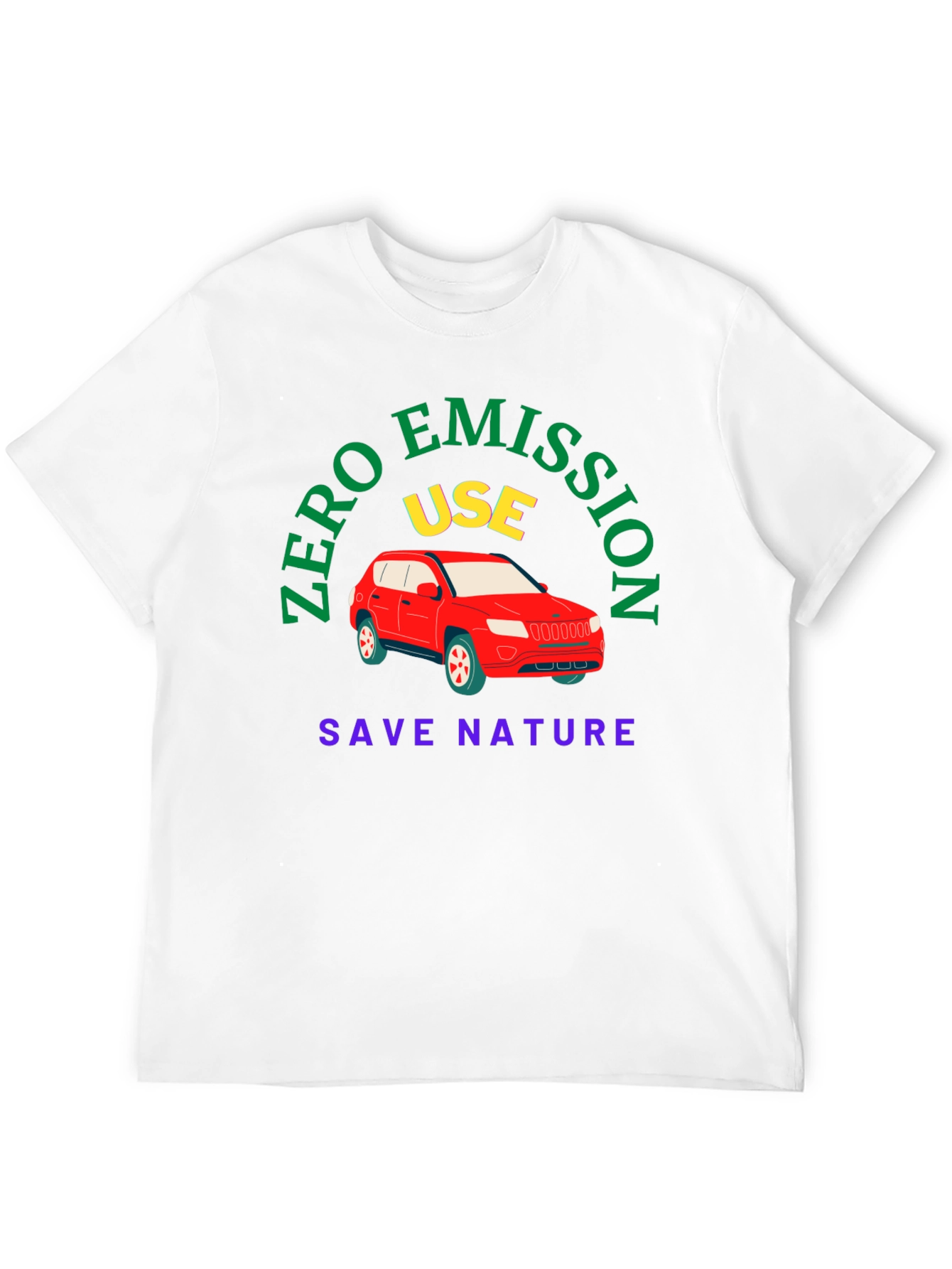Zero Emission Tee: Save Nature Drive Electric