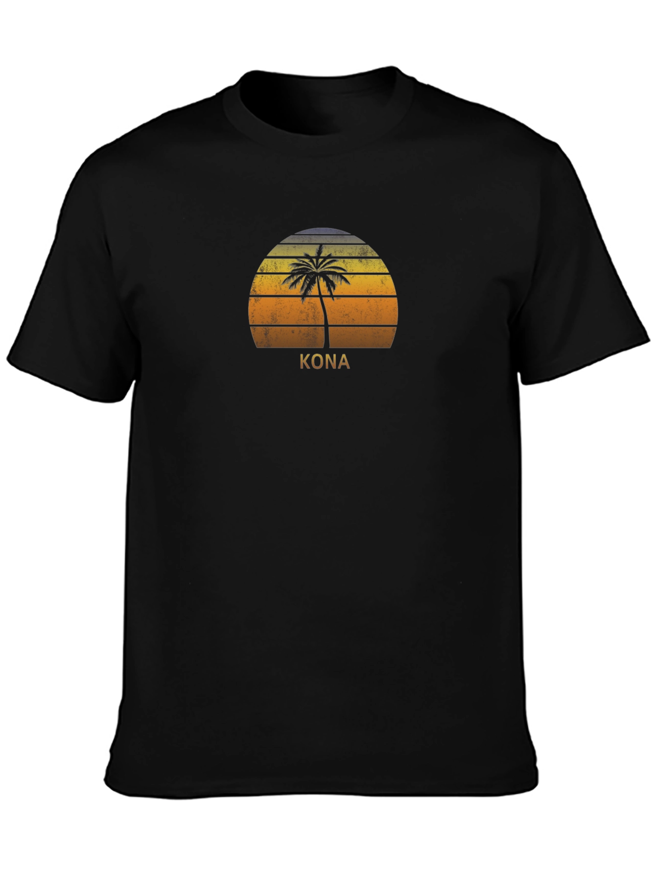 Kona Palm Tree Sunset T-Shirt - Island Vibes