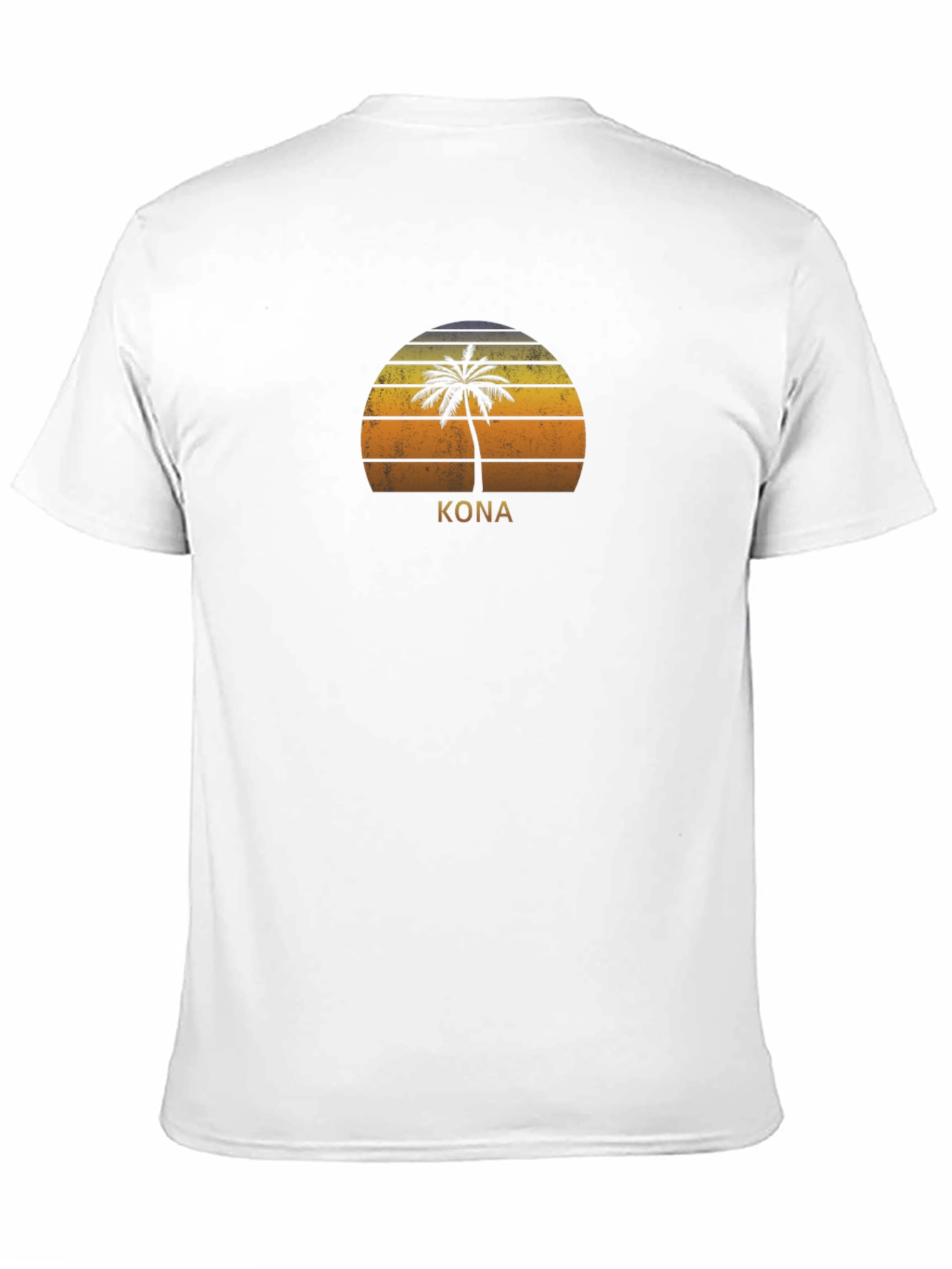 Kona Palm Tree Sunset T-Shirt - Island Vibes