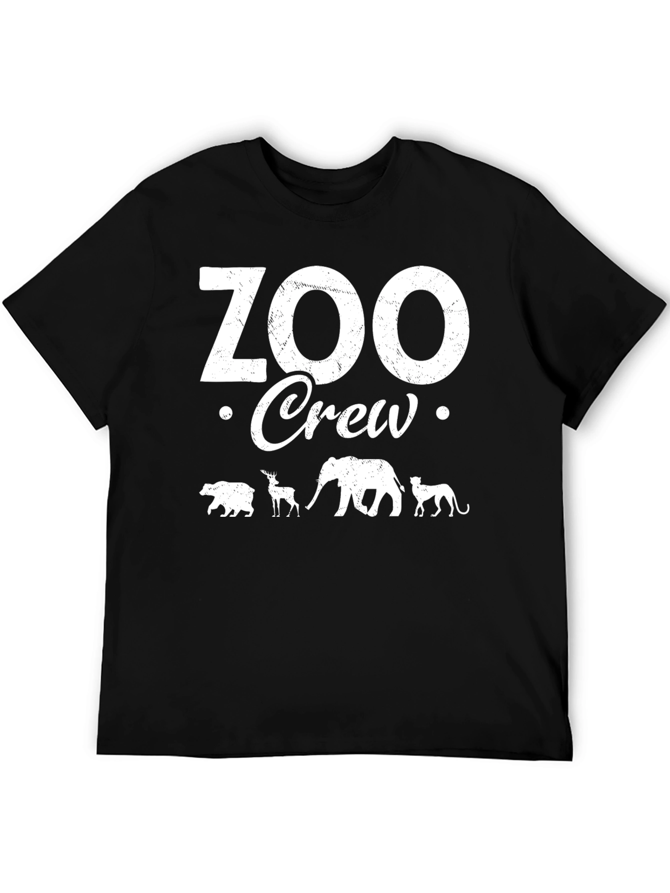 Zoo Crew T-Shirt: Animal Silhouette Design