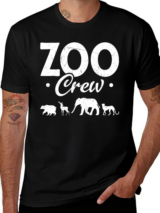 Zoo Crew T-Shirt: Animal Silhouette Design