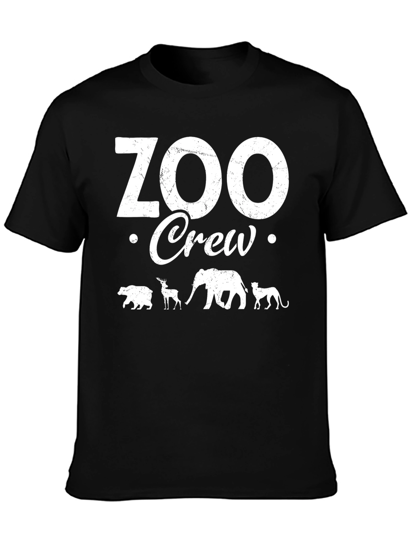 Zoo Crew T-Shirt: Animal Silhouette Design