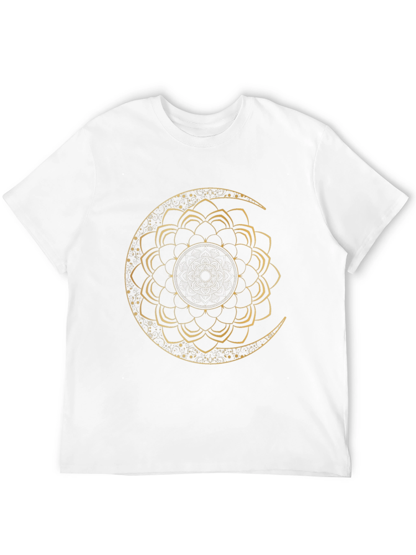 Moon Mandala Graphic Tee - Black