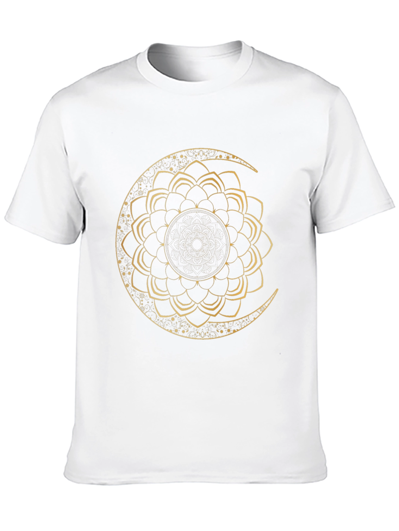 Moon Mandala Graphic Tee - Black