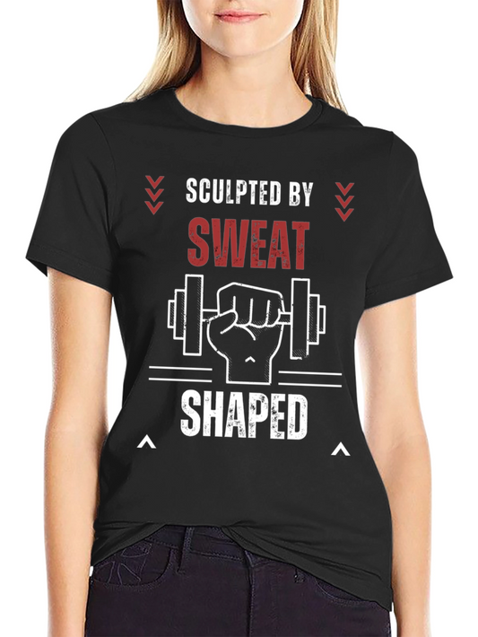Sculpted by Sweat Graphic Tee - Fitness T-Shirt