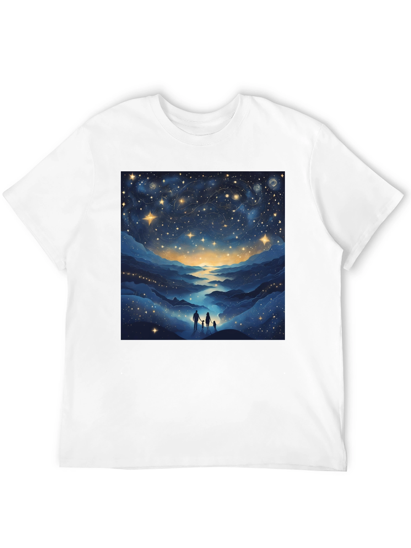 Starry Night Family Tee - Celestial Graphic T-Shirt