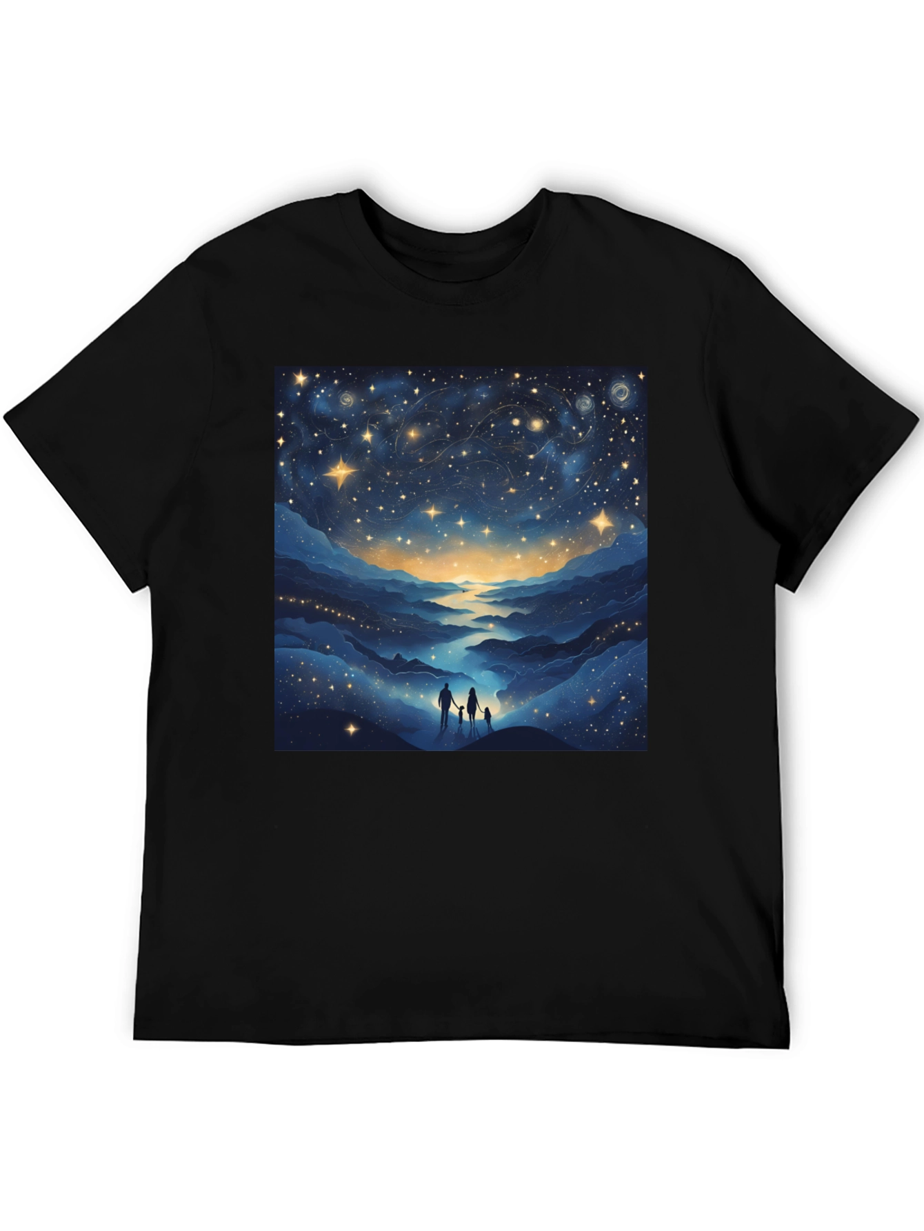 Starry Night Family Tee - Celestial Graphic T-Shirt
