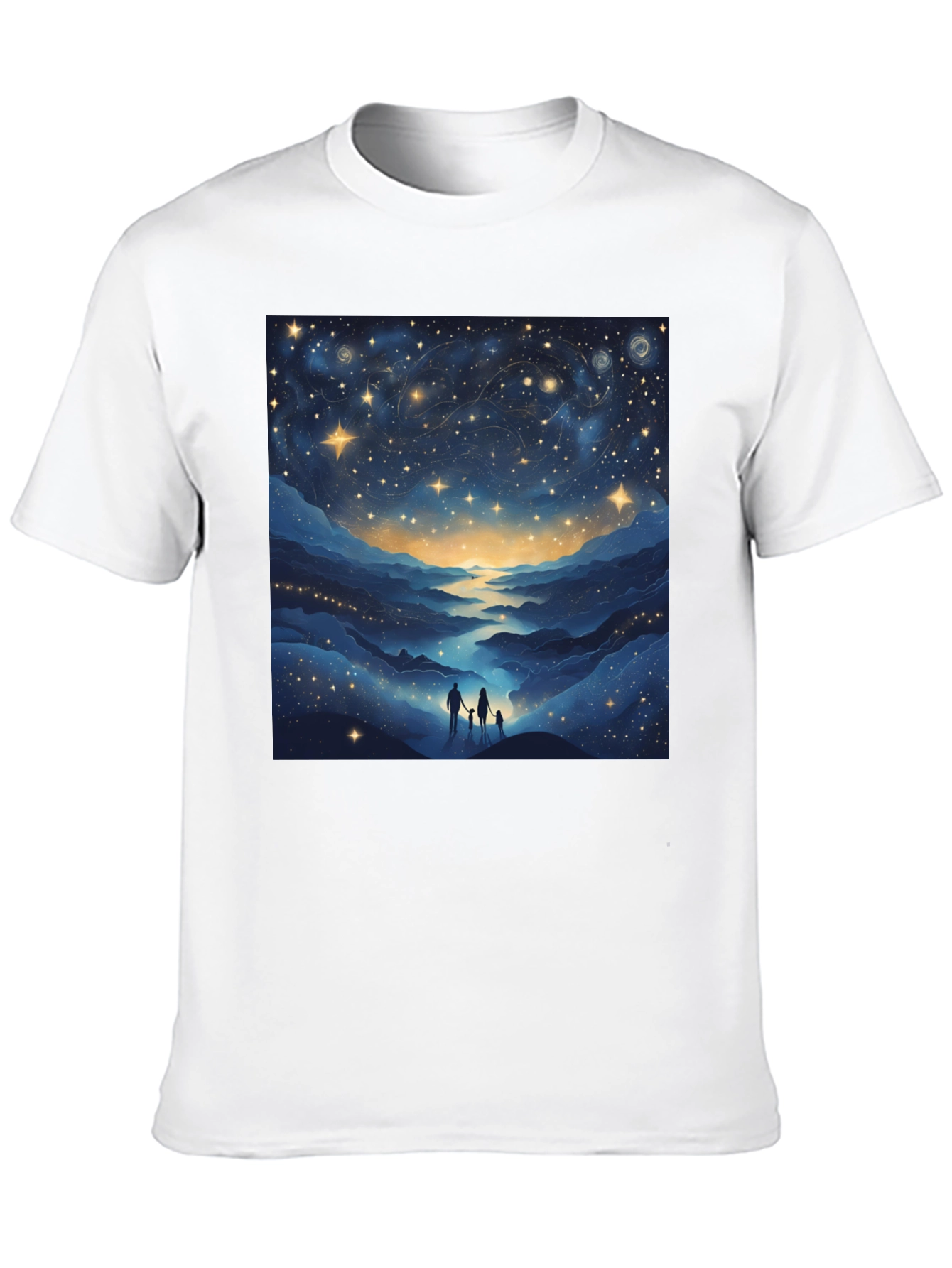 Starry Night Family Tee - Celestial Graphic T-Shirt